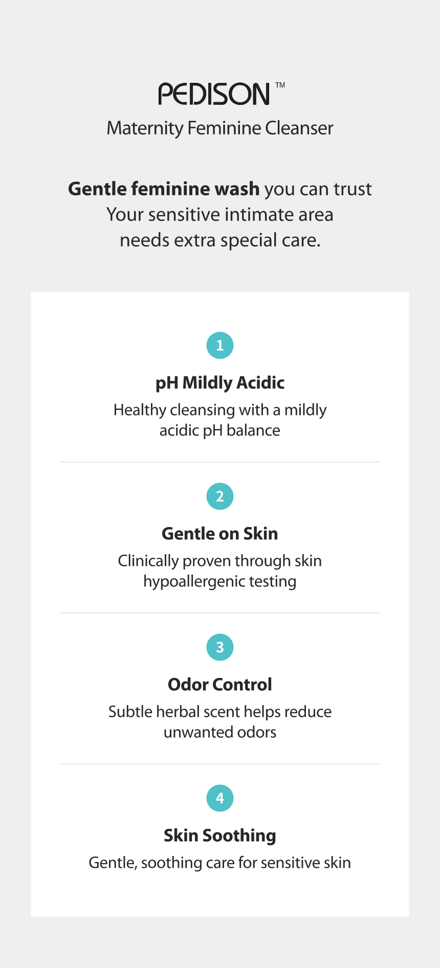 Maternity Pure Feminine Cleanser Balance Care: Liquid type 300ml product detail image