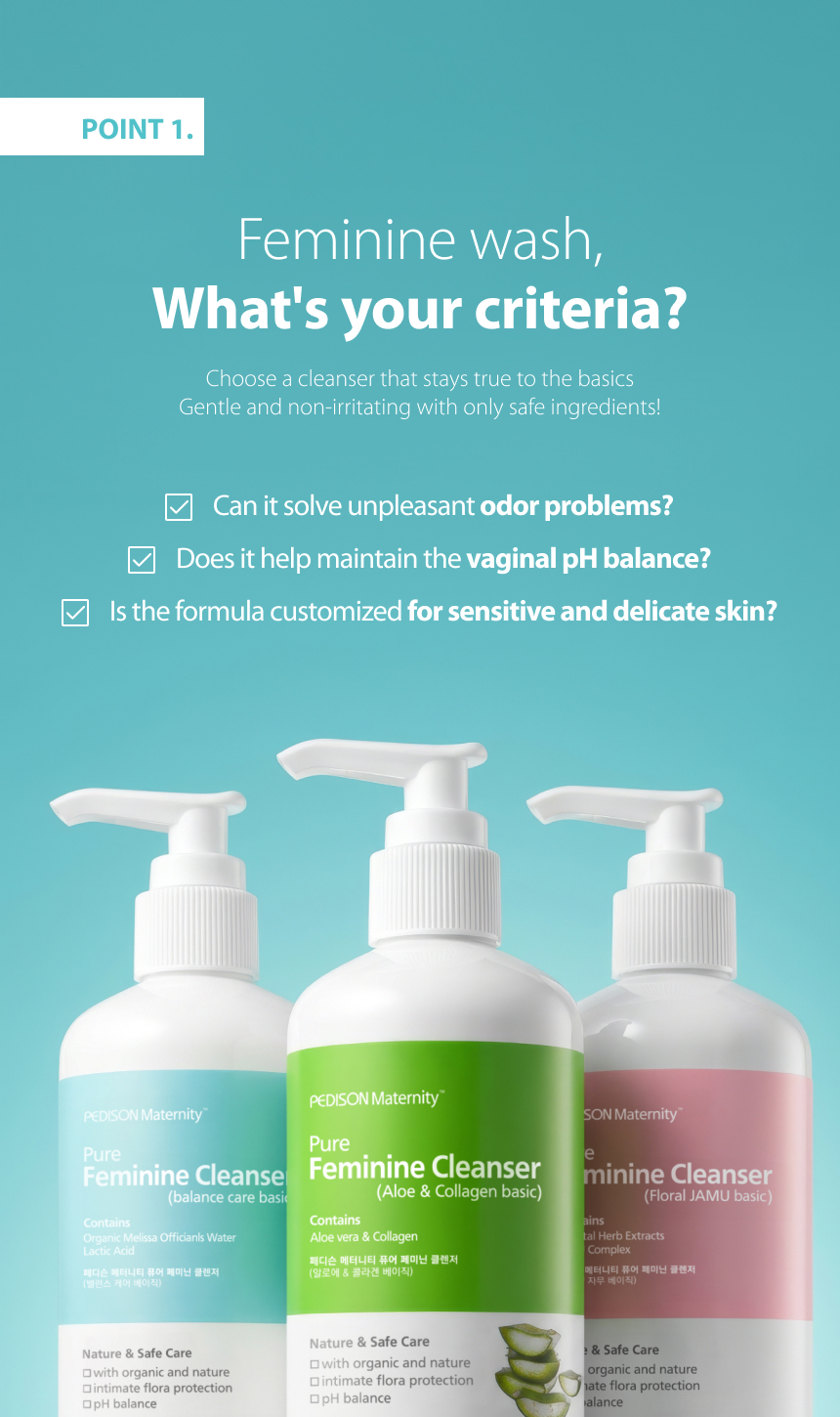 Maternity Pure Feminine Cleanser Balance Care: Liquid type 300ml product detail image