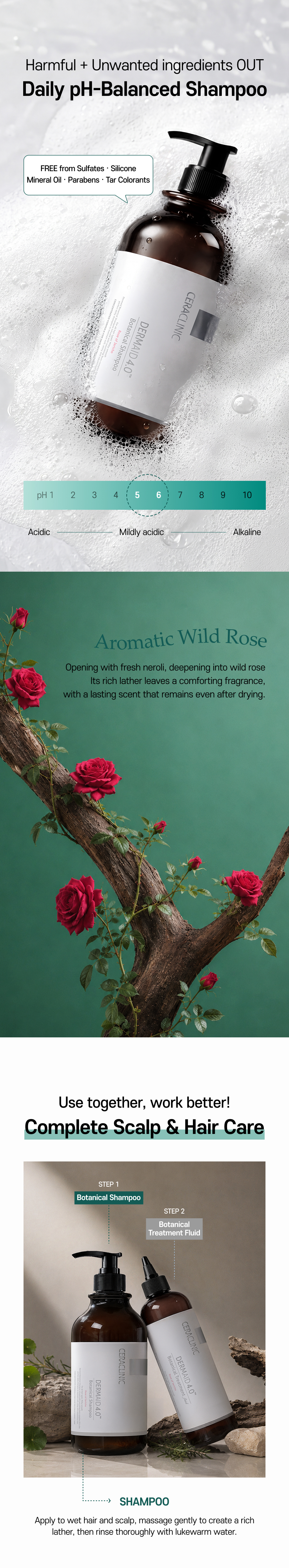 Dermaid 4.0 Botanical Shampoo 1000ml product detail image