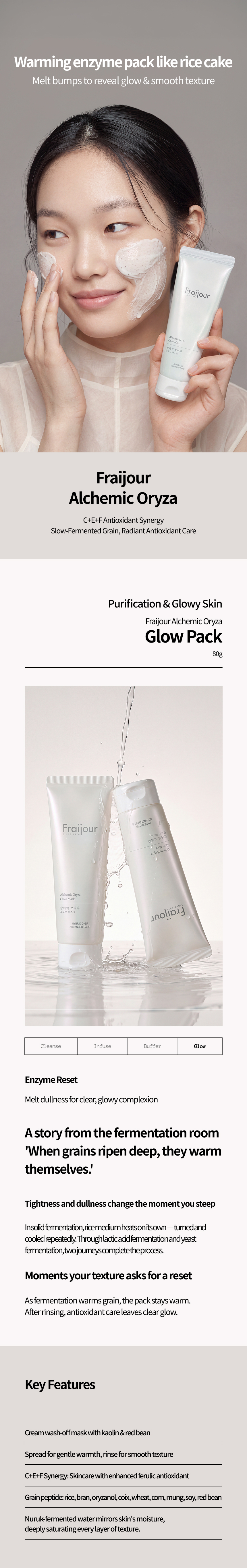 [FRAIJOUR] Alchemic Oryza Glow Mask 80g
