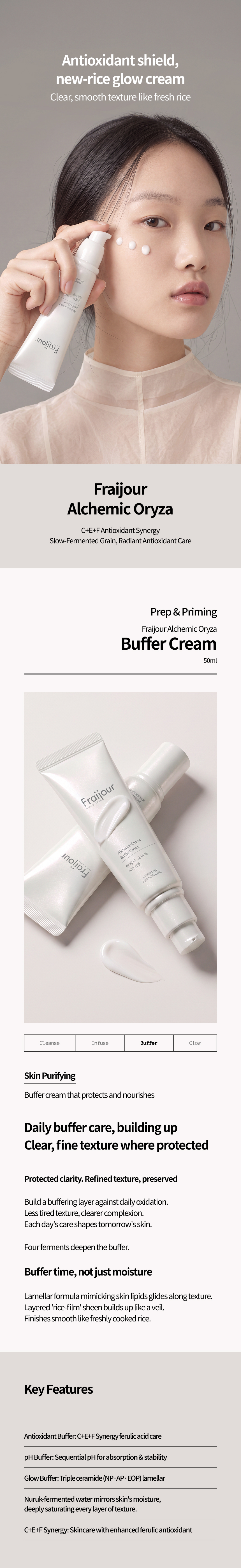 [FRAIJOUR] Alchemic Oryza Buffer Cream 50ml