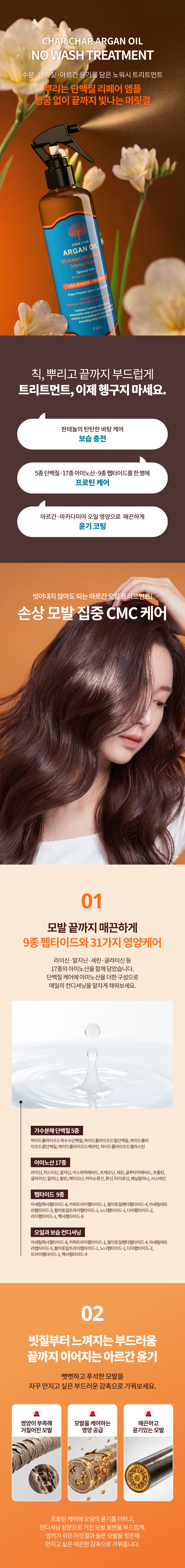 [샤샤] 아르간 오일 노워시 트리트먼트 인텐스 리페어 300ml