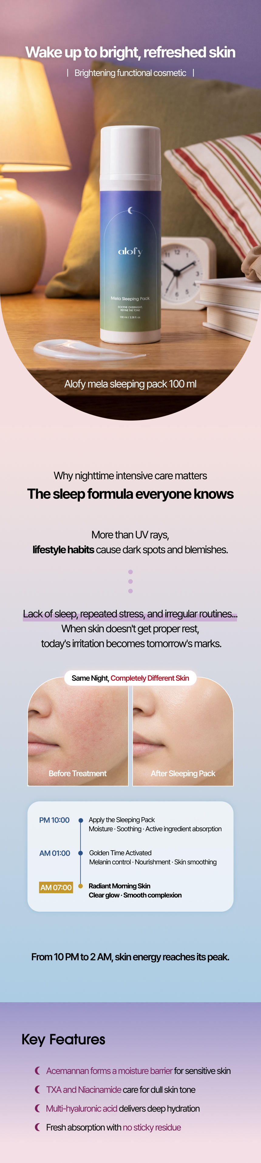 [Alory] Mela Sleeping Pack 100ml