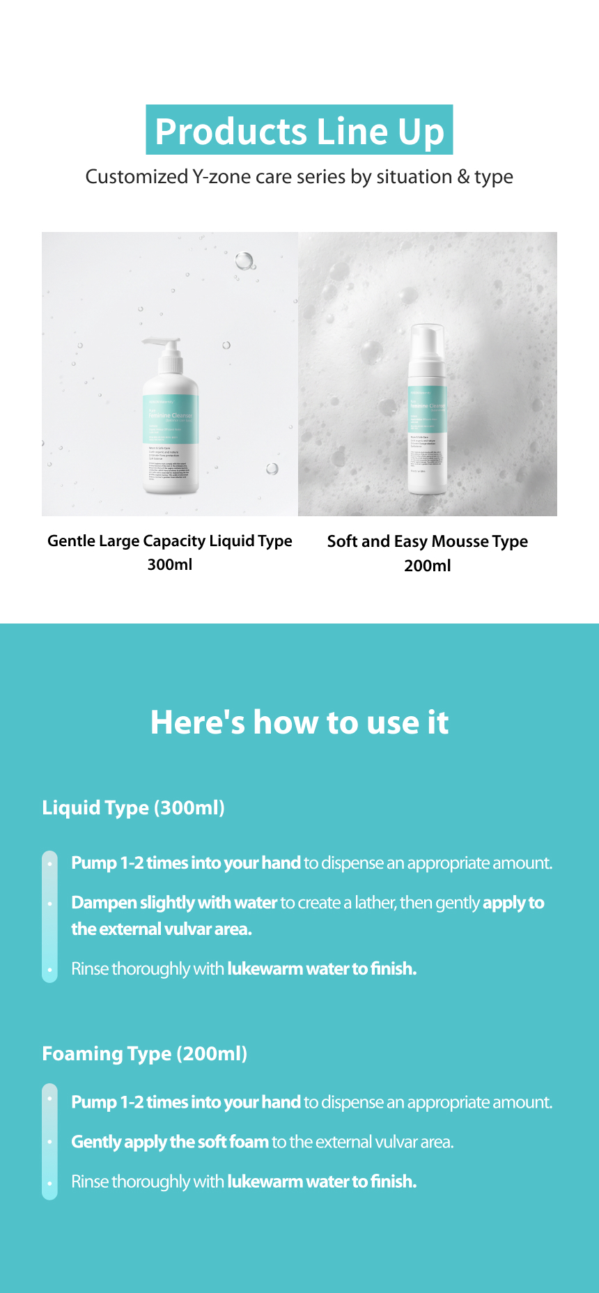 Maternity Pure Feminine Cleanser Balance Care: Liquid type 300ml product detail image