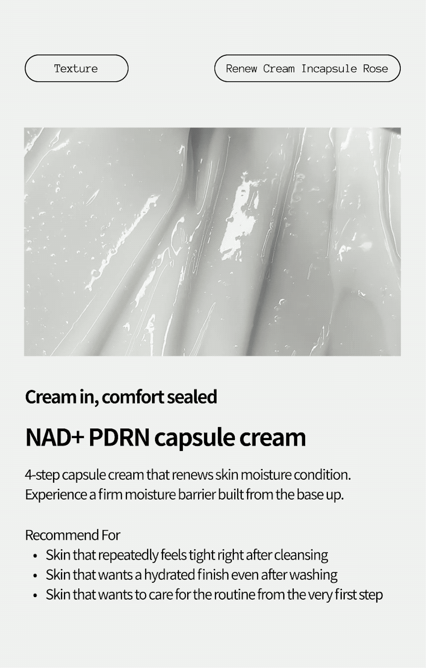 [FRAIJOUR] NAD⁺ PDRN Renew Cream Incapsule Rose 50ml