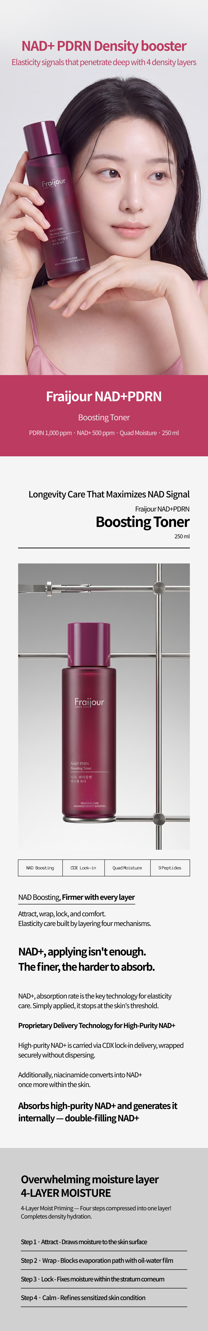 [FRAIJOUR] NAD⁺ PDRN Boosting Toner 250ml