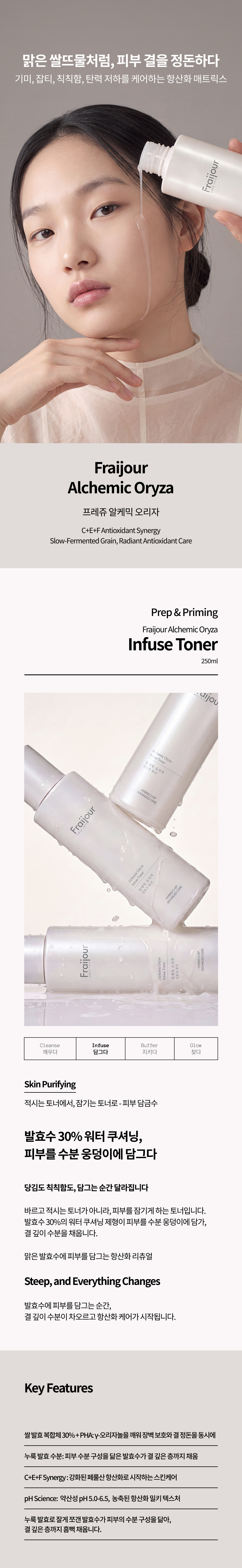 [프레쥬] 알케믹 오리자 인퓨즈 토너 250ml