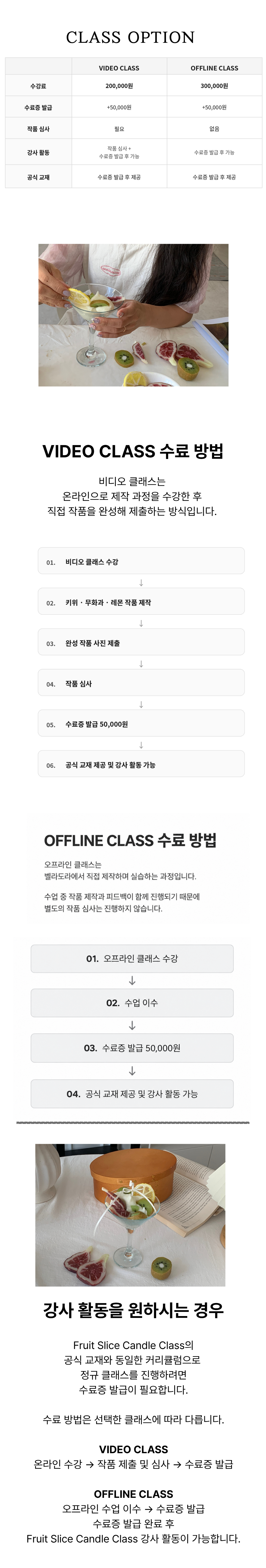 과일 조각 캔들 클래스 (SLICE FRUIT VIDEO CLASS)