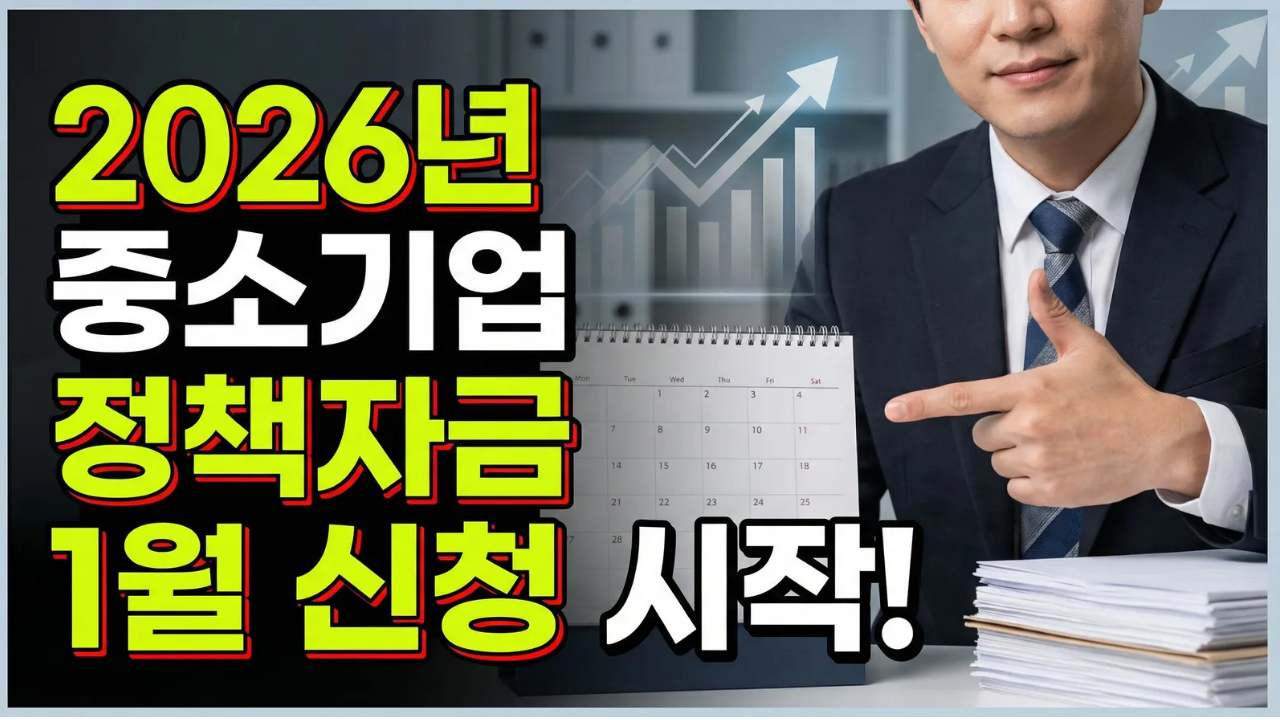2026년 1월 중소기업 정책자금대출 신청 일정