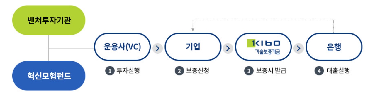 벤처투자연계보증 지원 구조