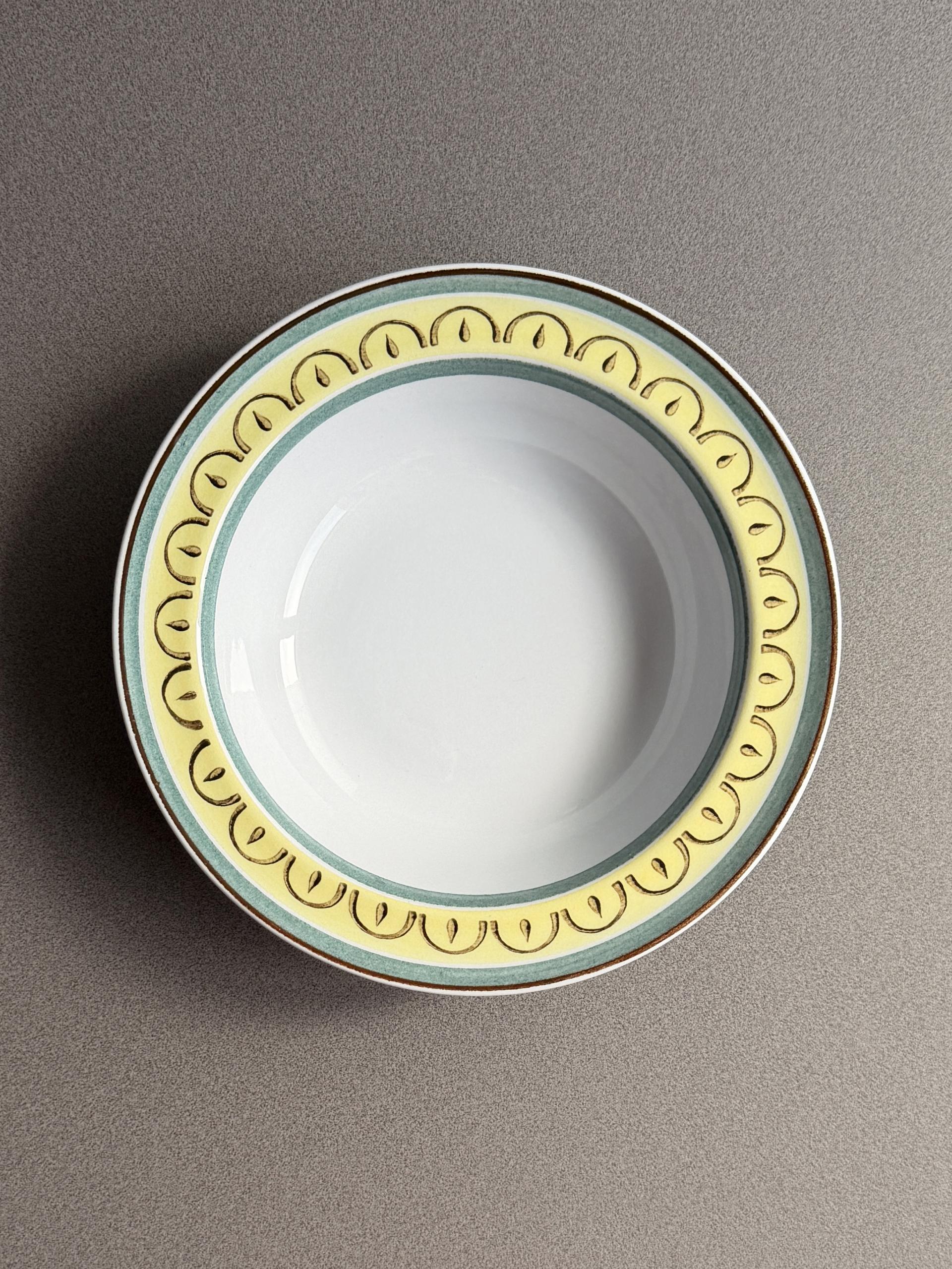 Vintage Arabia Finland Crown Band Dessert Bowl