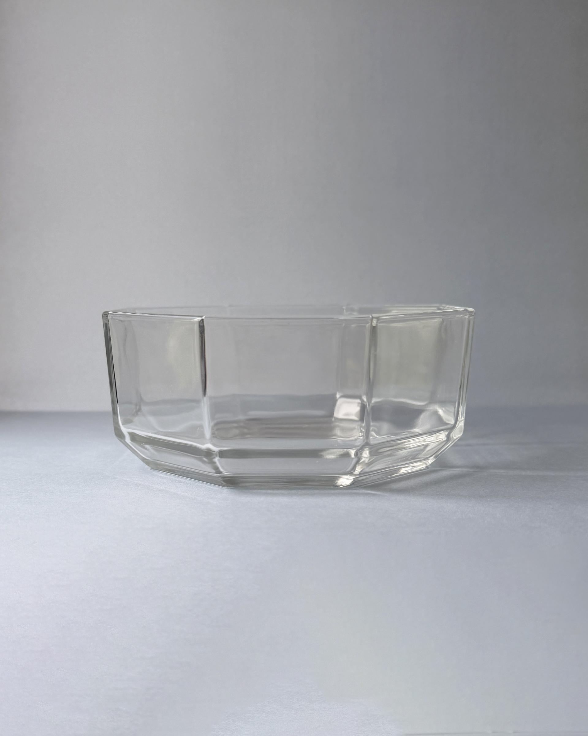 Vintage Arcoroc Octime Clear Glass Bowl (S)