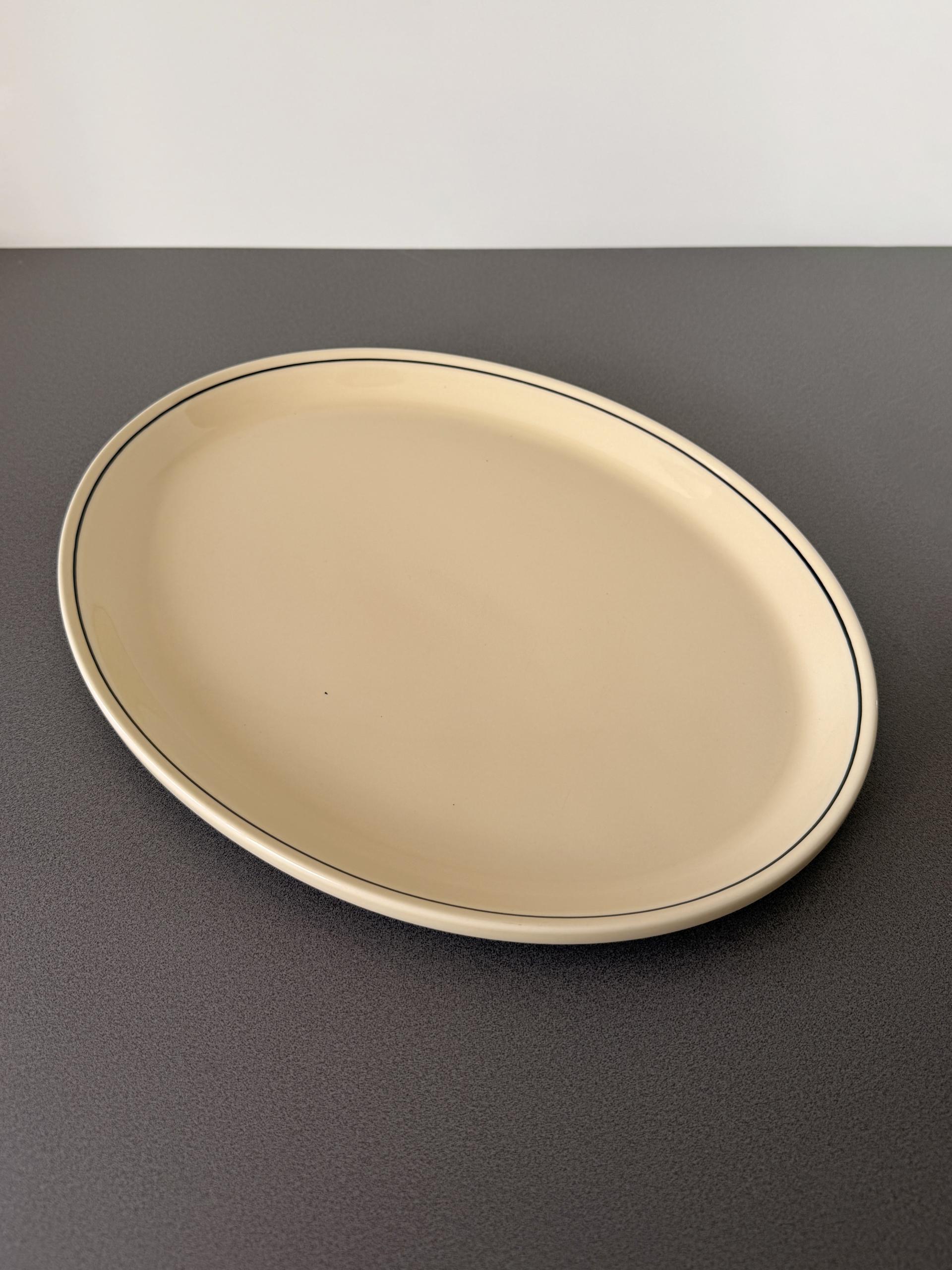 Vintage Hornsea Ebony Large Oval Platter