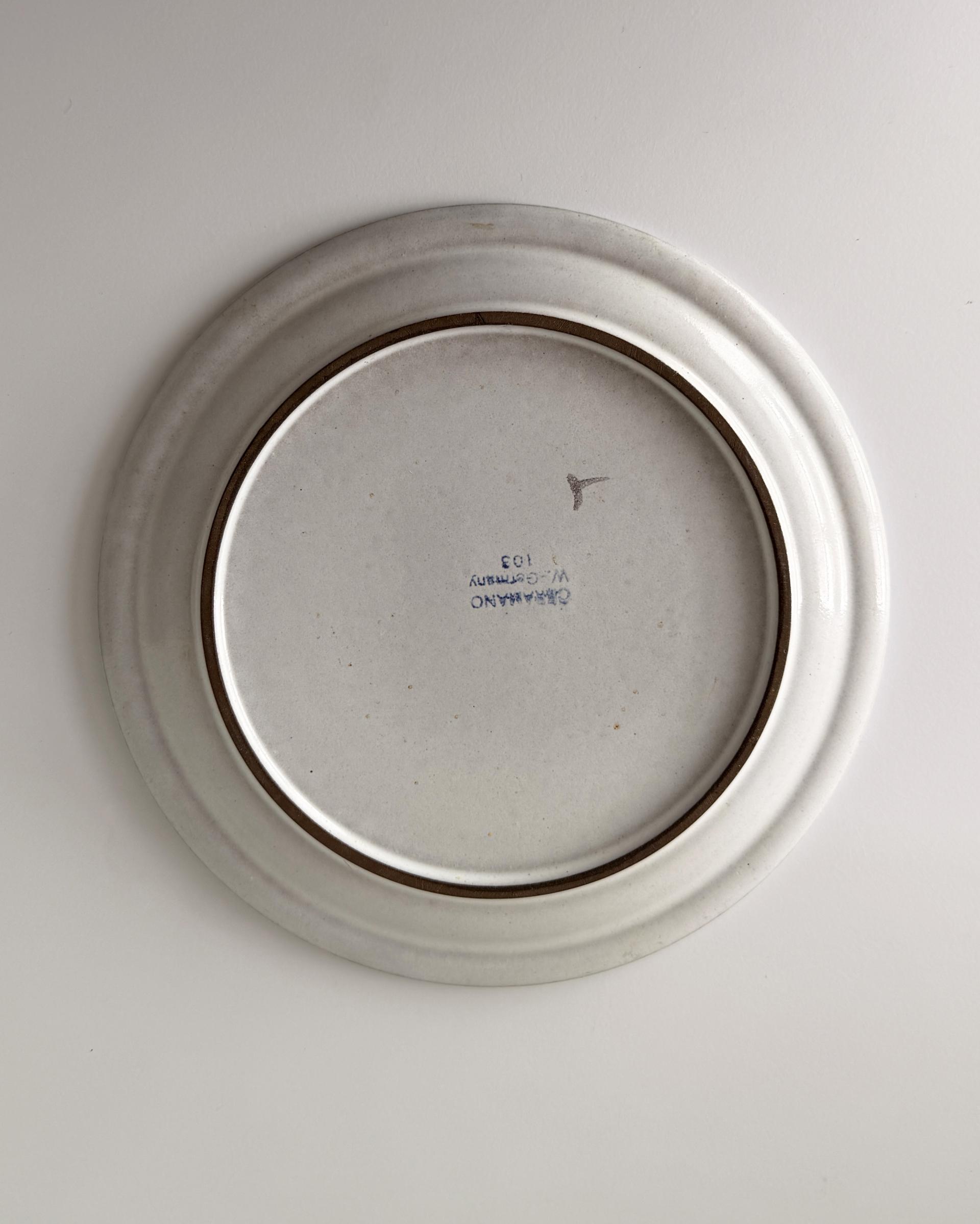 Vintage 1970s Ceramano Tique Side Plate (190mm)
