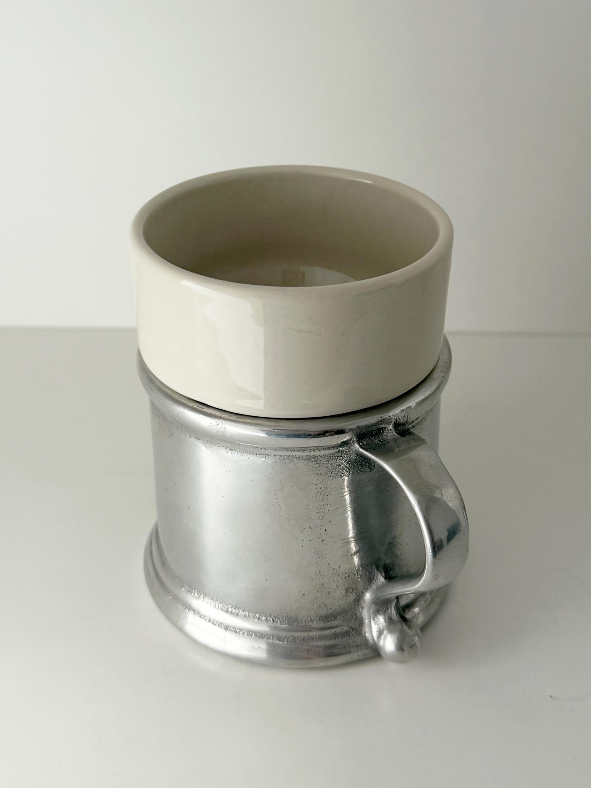 Vintage Wilton Armetale Tavern Cup with Holder