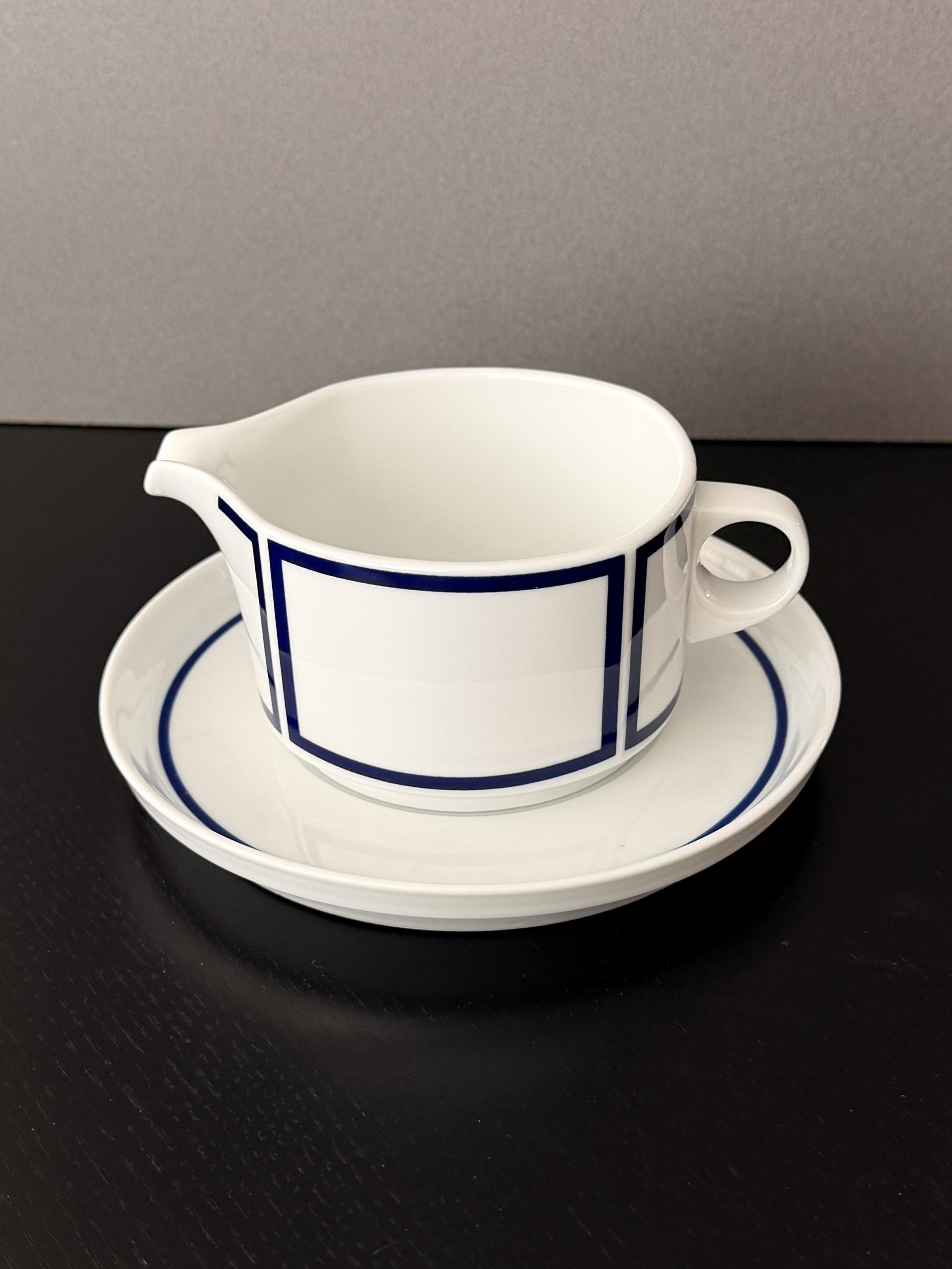Vintage Rare Rosenthal Studio-Line Carre Gravy Boat with Saucer