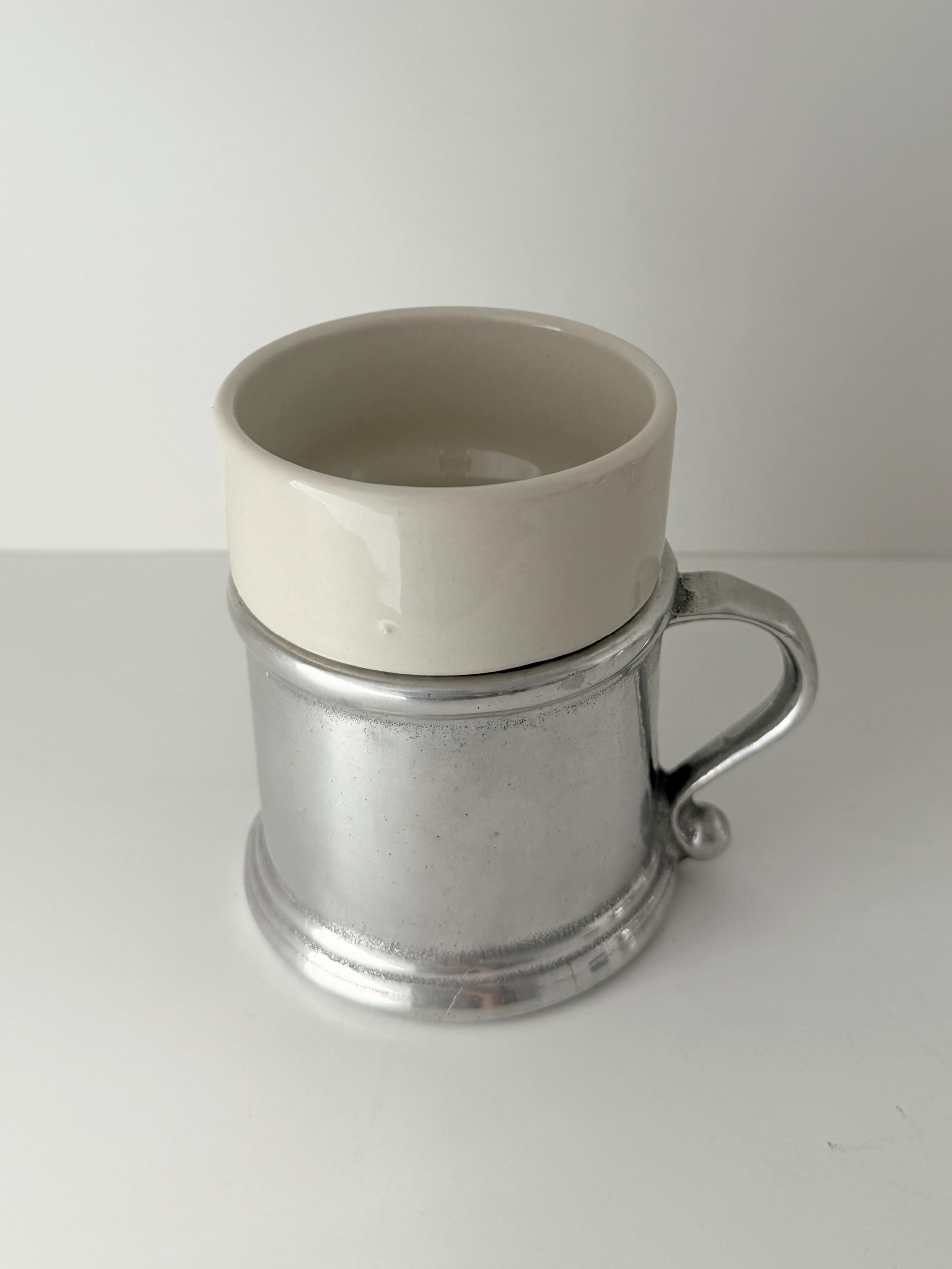 Vintage Wilton Armetale Tavern Cup with Holder