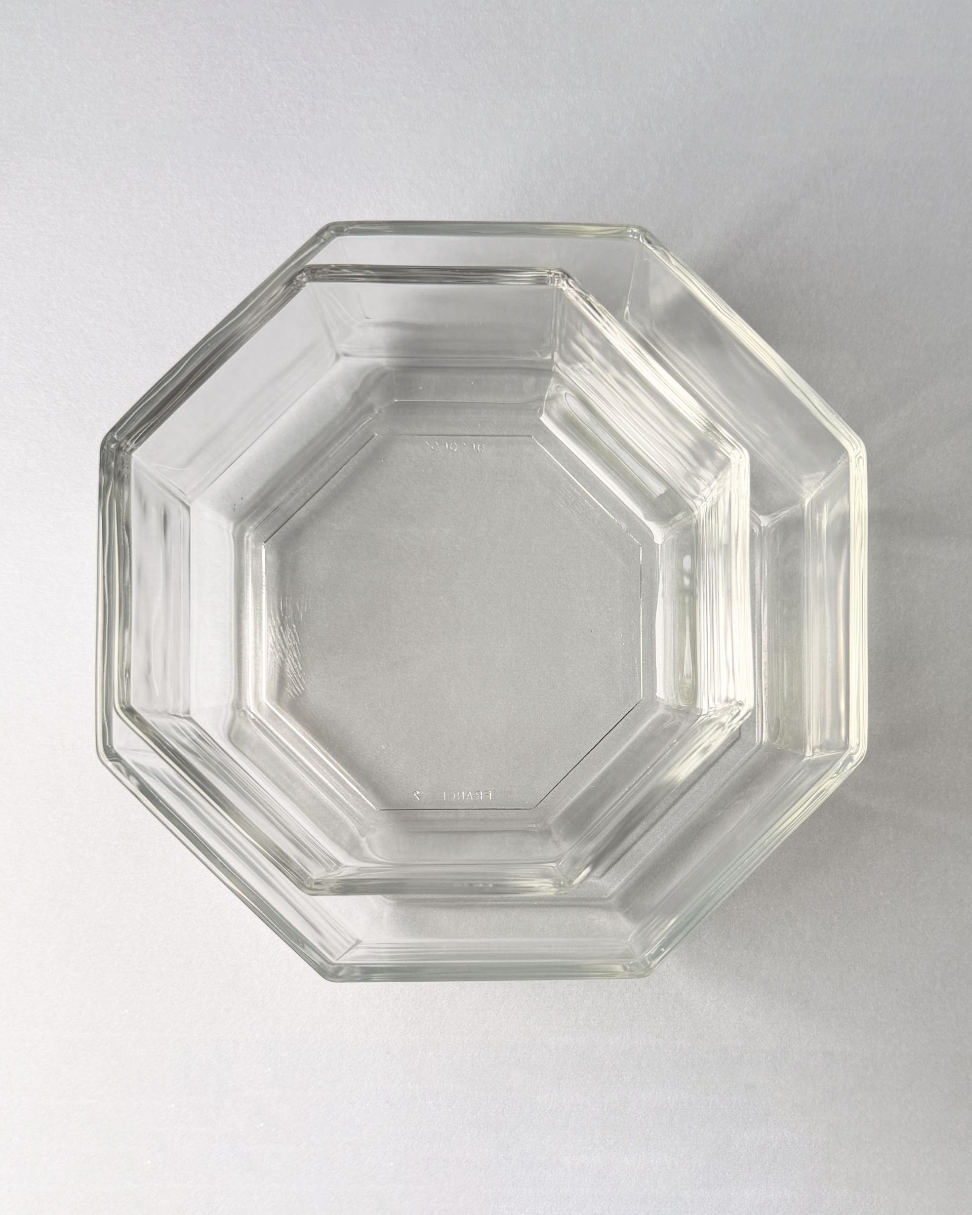 Vintage Arcoroc Octime Clear Glass Bowl (S)