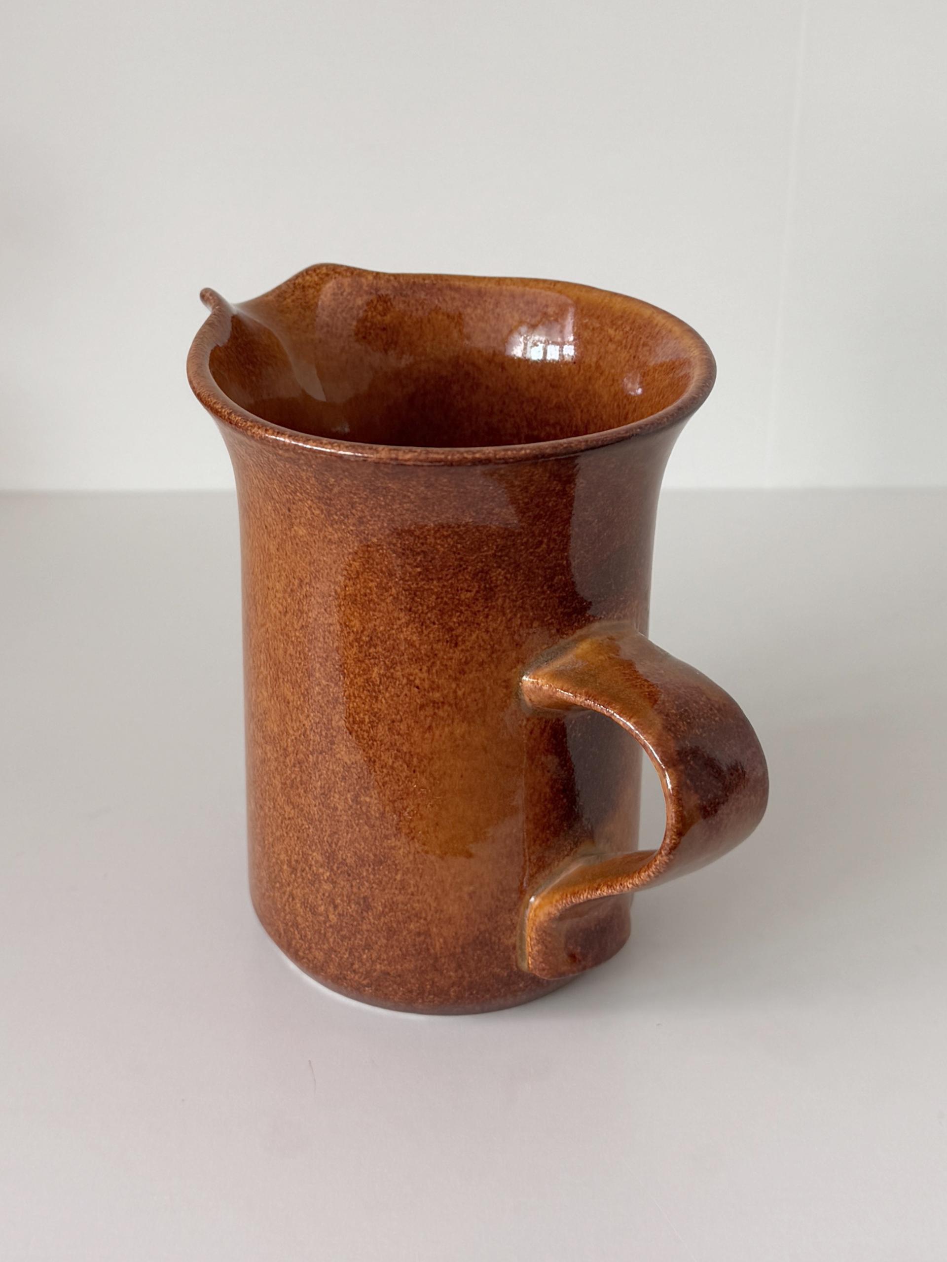 Vintage Midwinter Speckled Brown Creamer