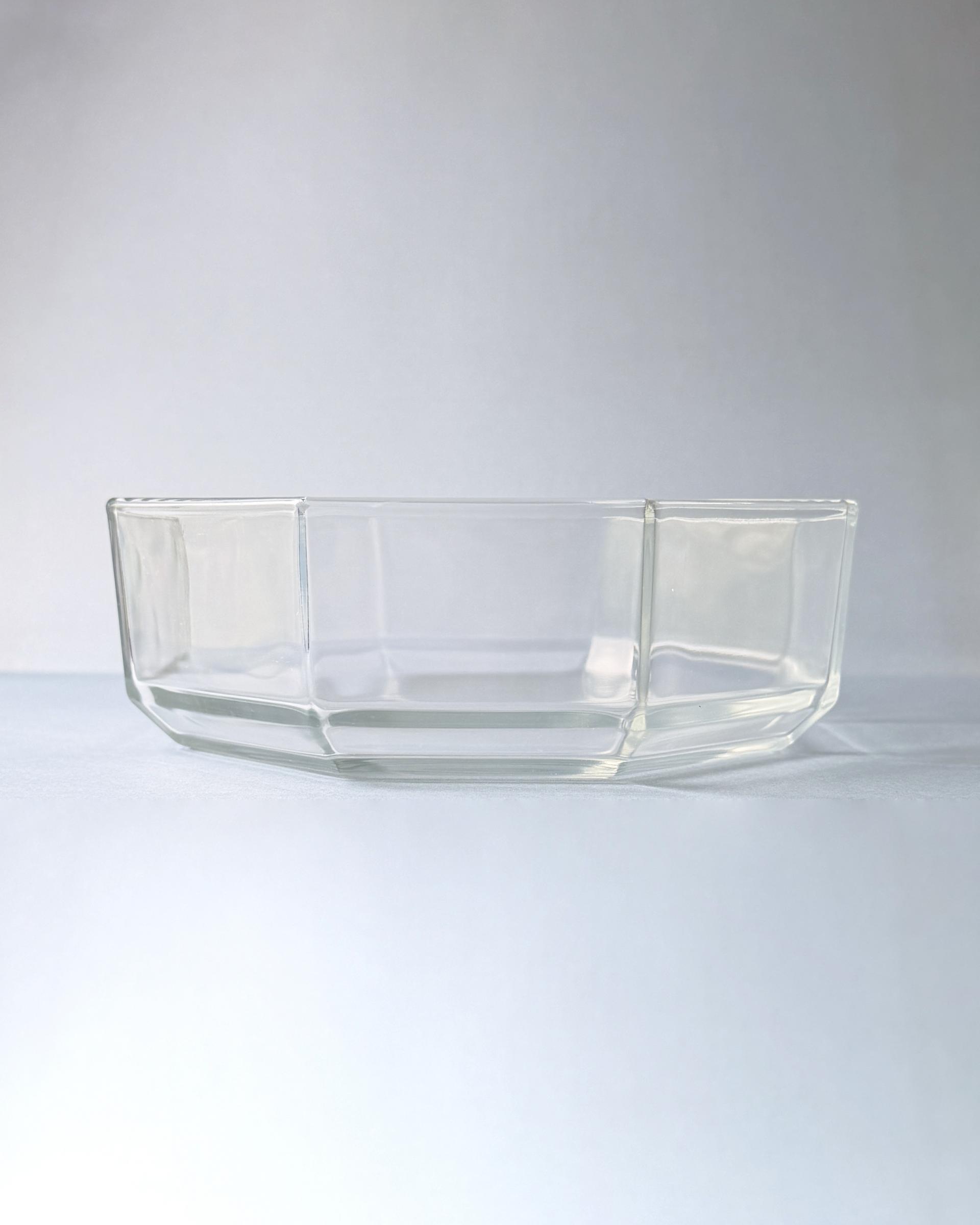 Vintage Arcoroc Octime Clear Glass Bowl (M)