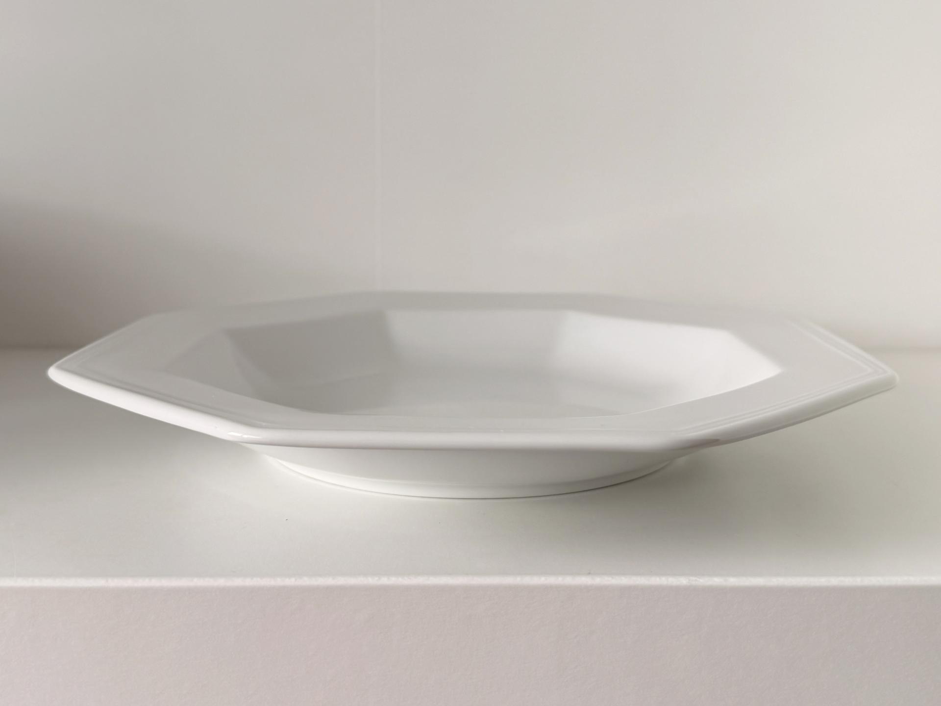 Vintage Gallo Octagonal White Pasta Plate (235mm)