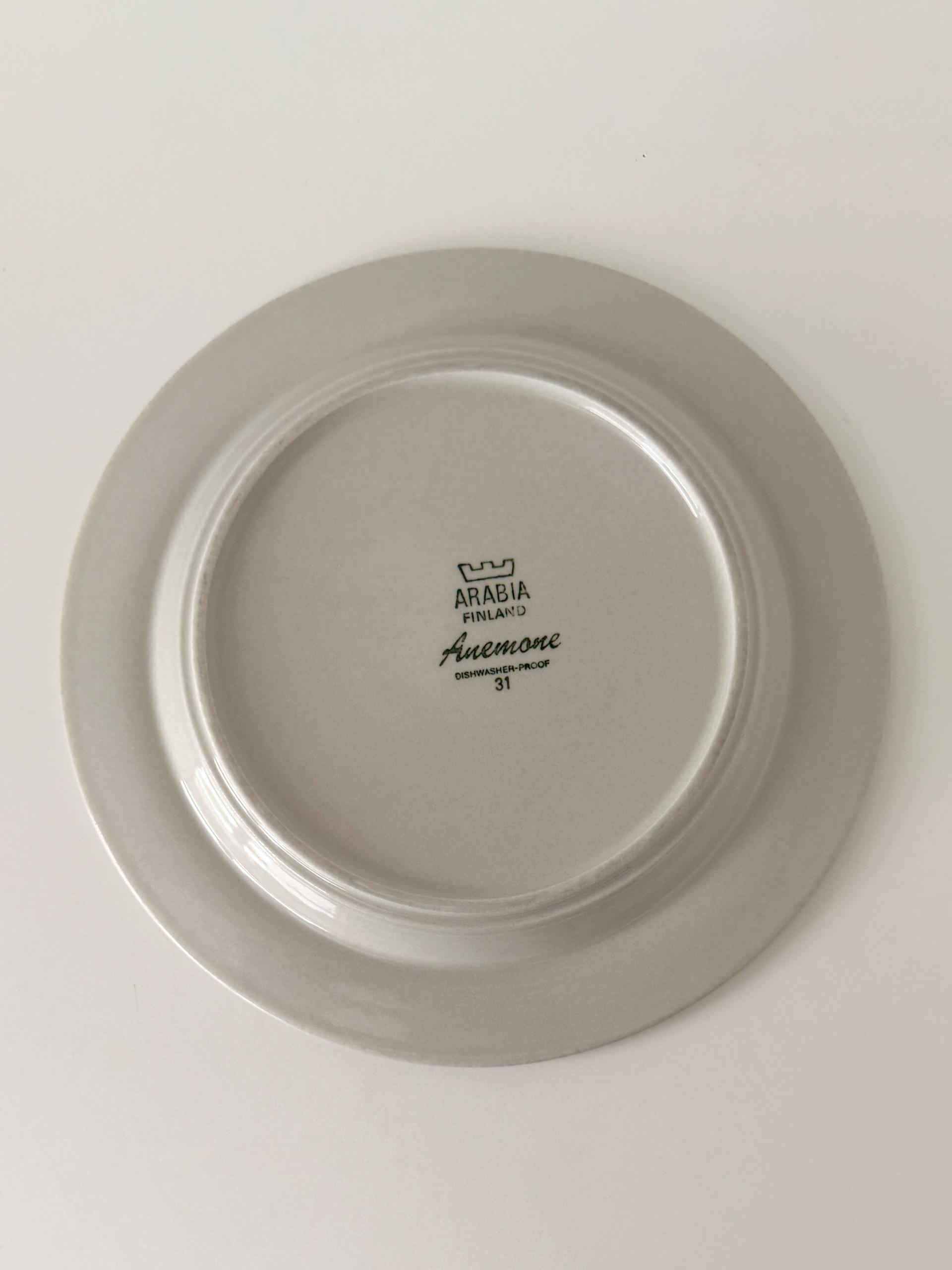 Vintage Arabia Finland Anemone Plate (200mm)