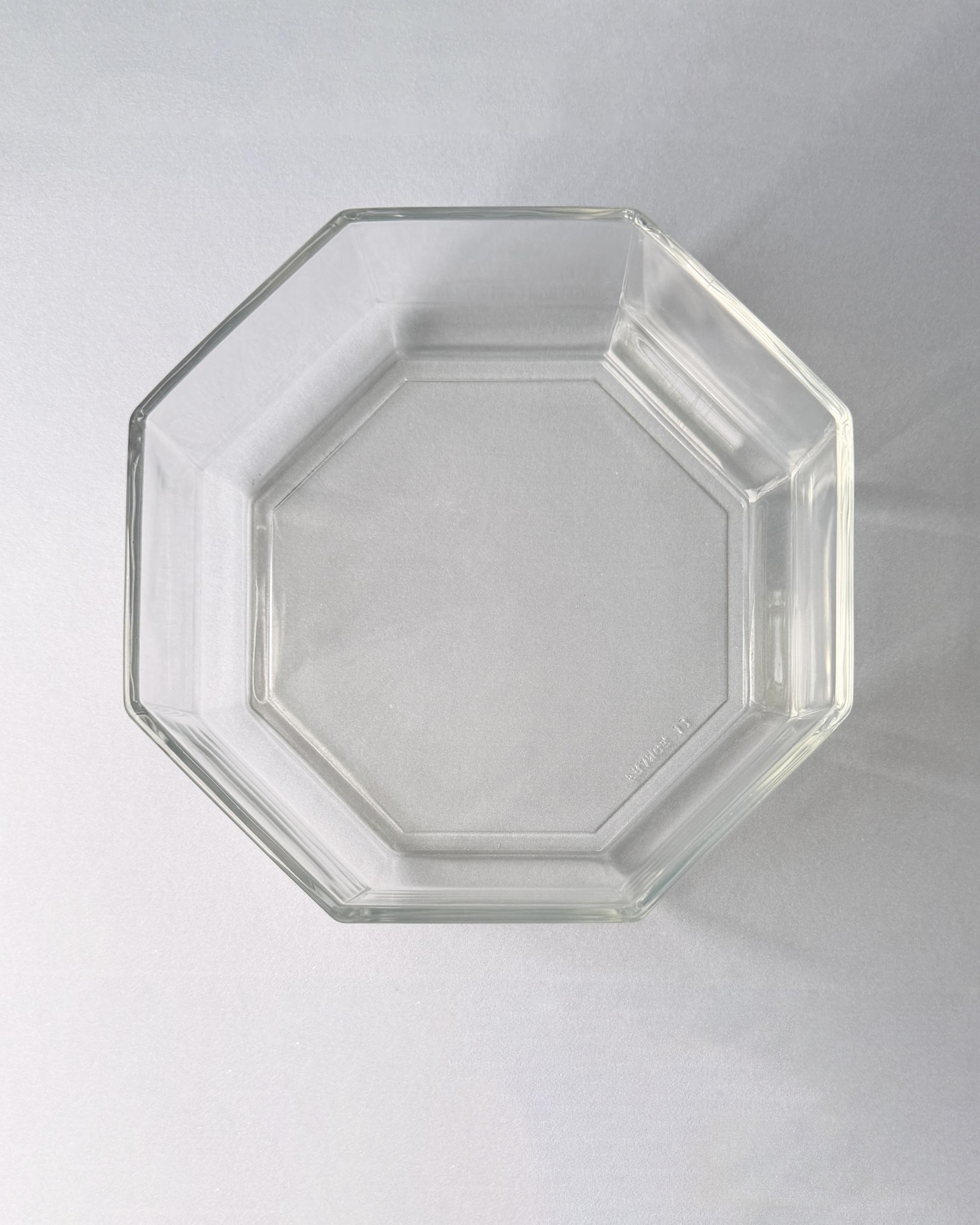 Vintage Arcoroc Octime Clear Glass Bowl (M)