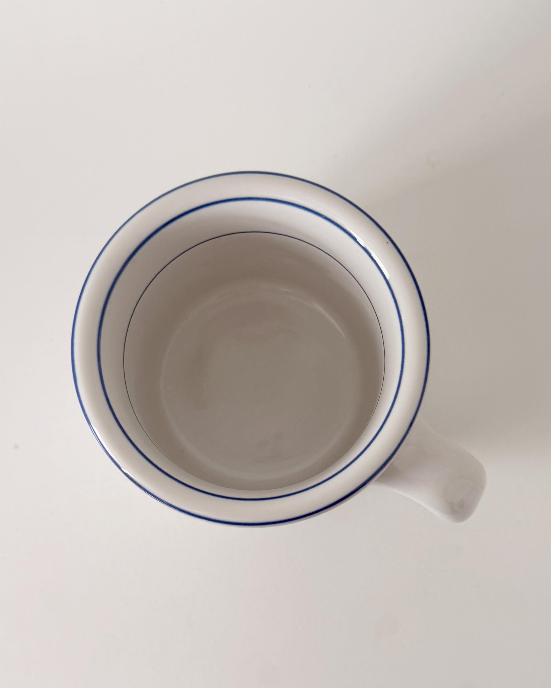 Vintage Trend Pacific Galaxy Mug with Blue Rim