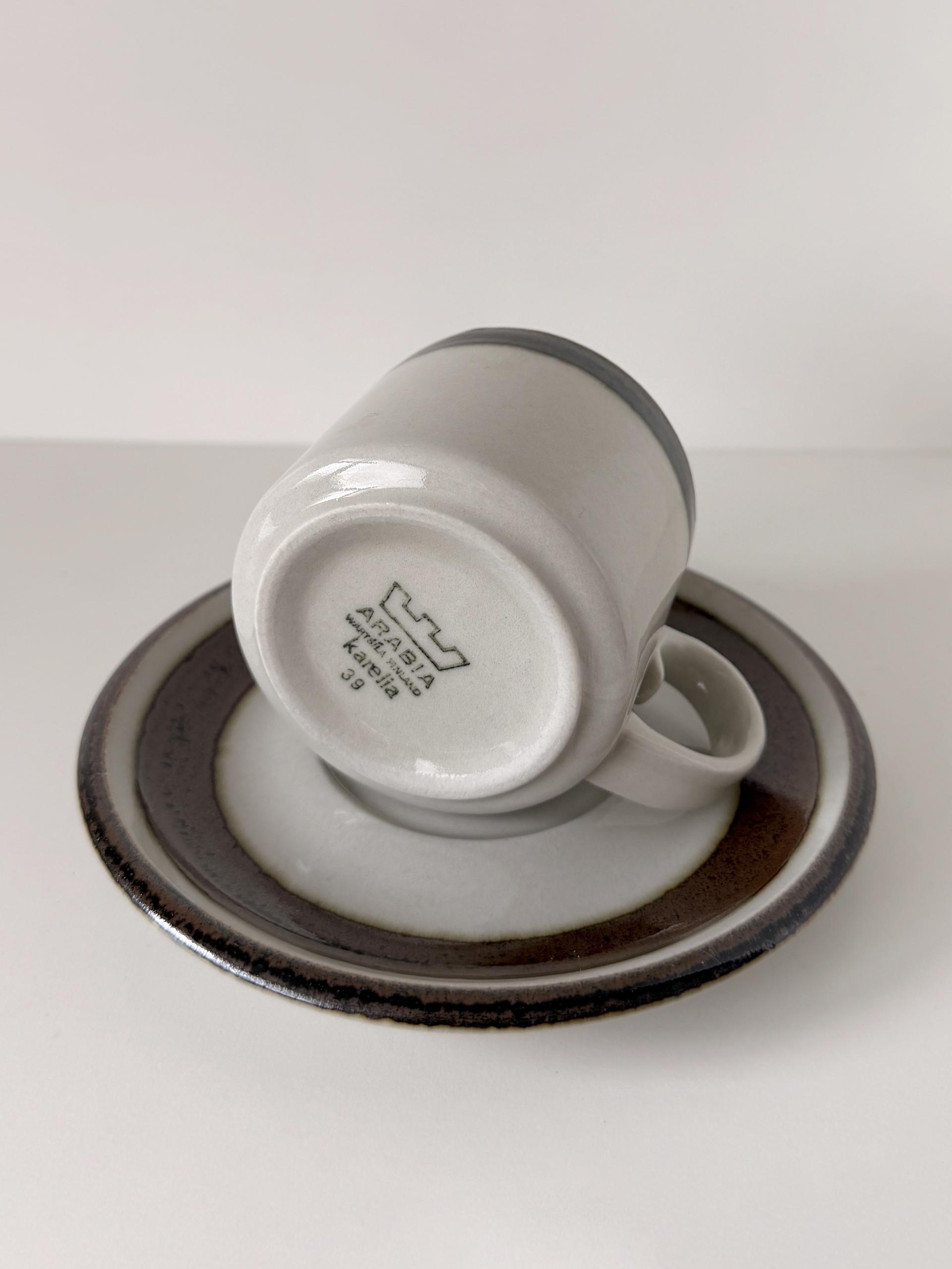 Vintage Arabia Finland Karelia Cup and Saucer