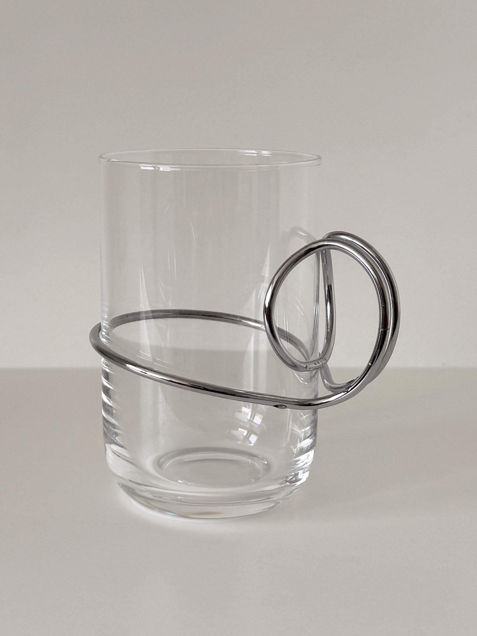 Vintage Iittala Mix Glass with Metal Holder