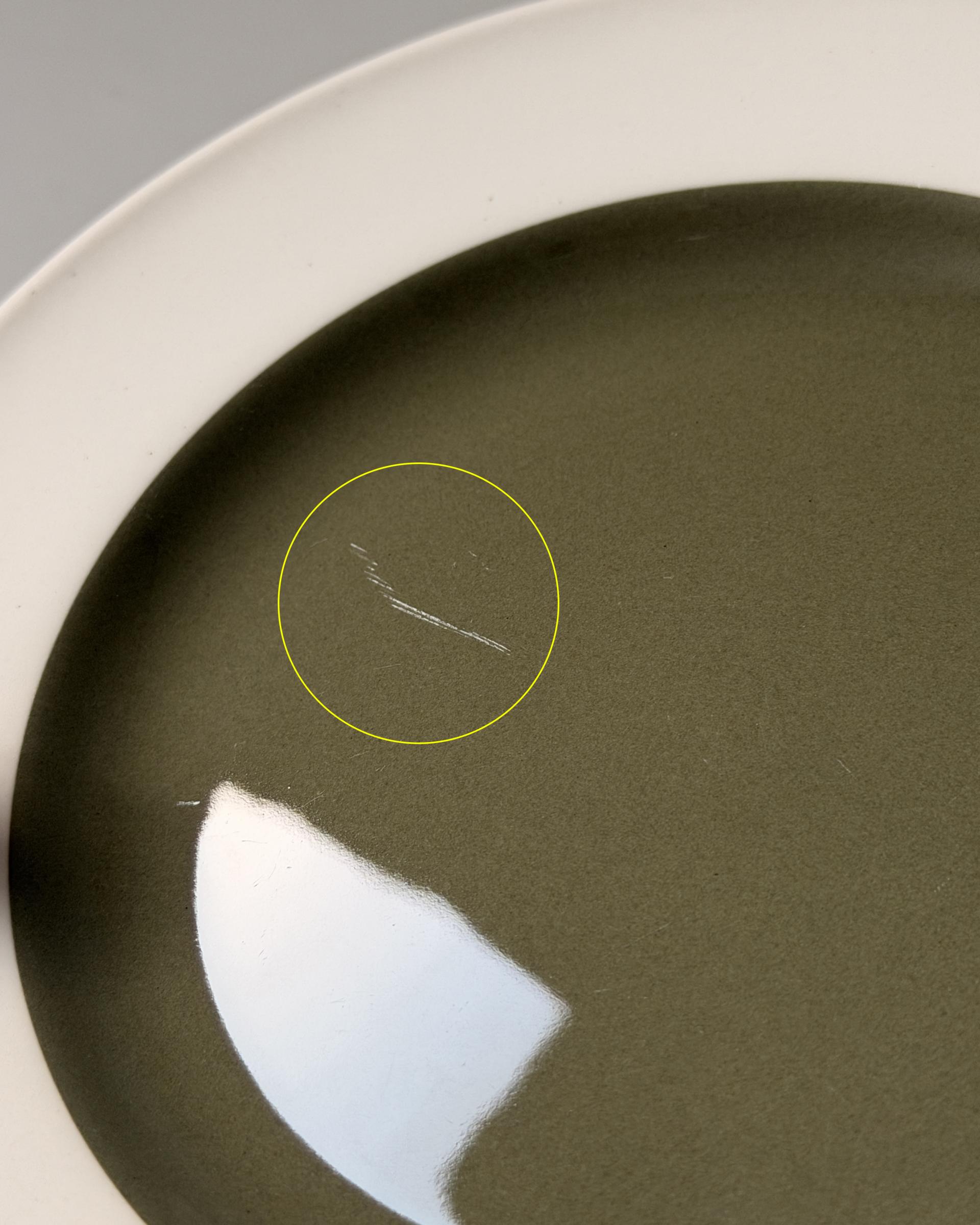 Vintage Wedgwood Moss Green Dessert Plate (165mm)