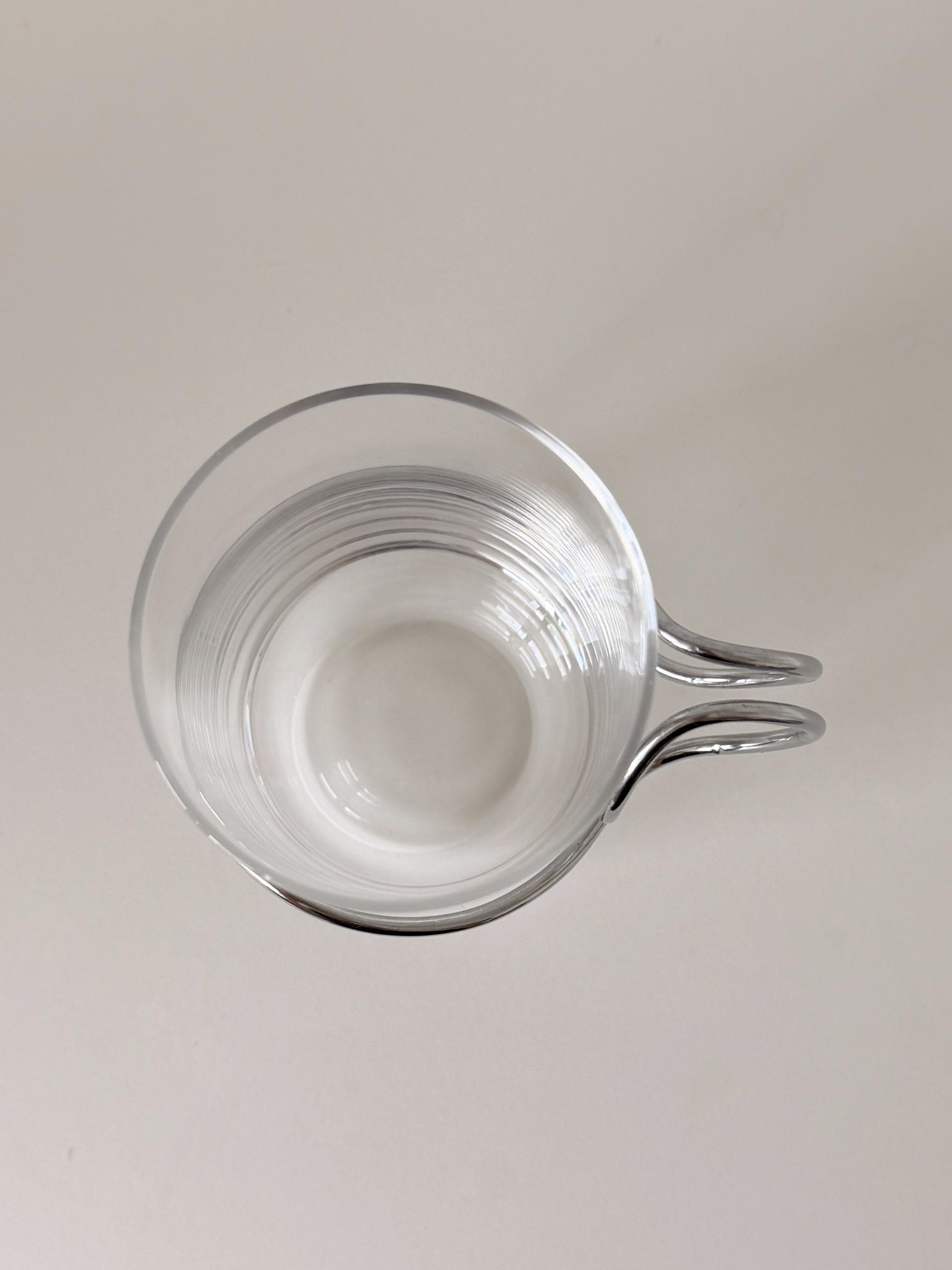 Vintage Iittala Mix Glass with Metal Holder
