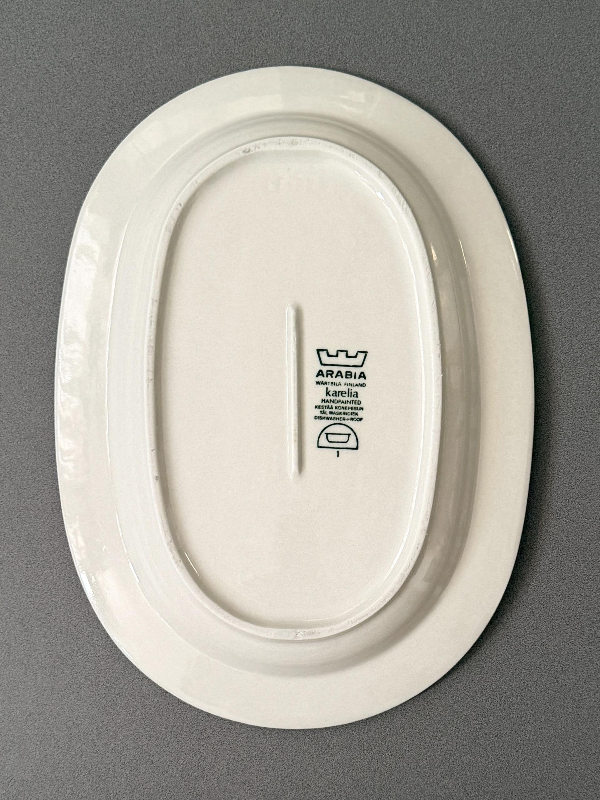 Vintage Arabia Finland Karelia Oval Platter