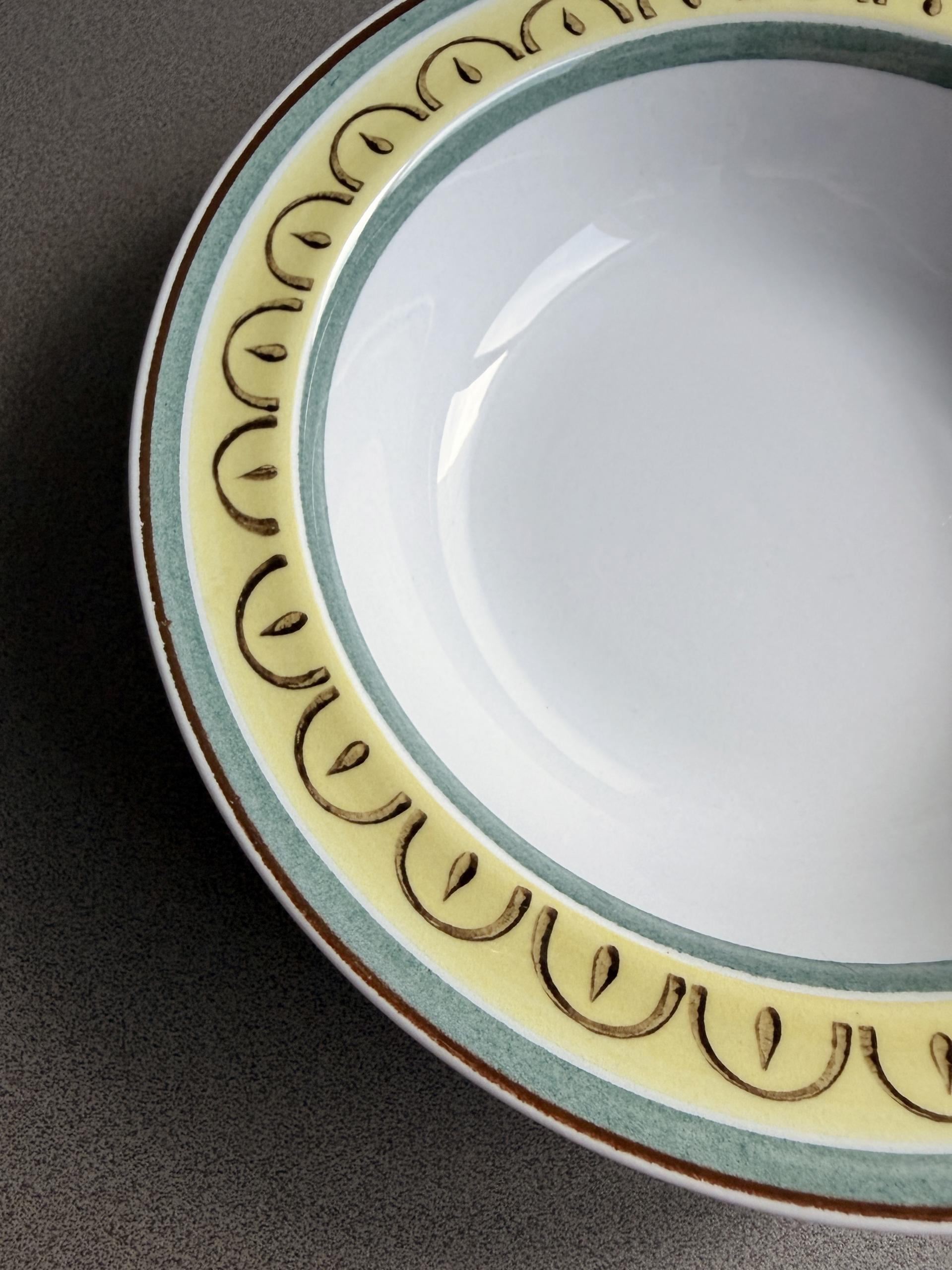 Vintage Arabia Finland Crown Band Dessert Bowl