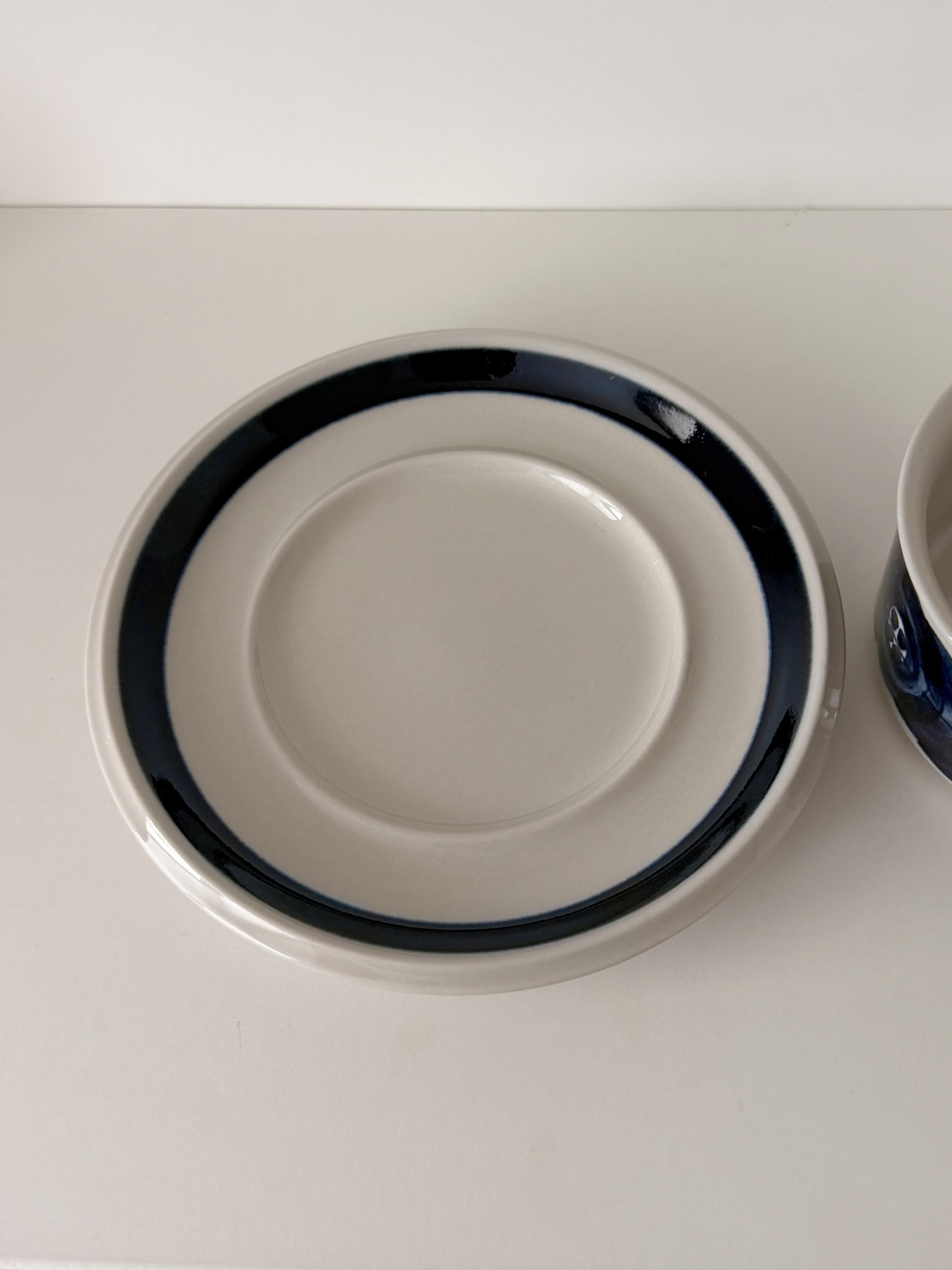 Vintage Arabia Finland Anemone Flat Cup and Saucer (260ml)
