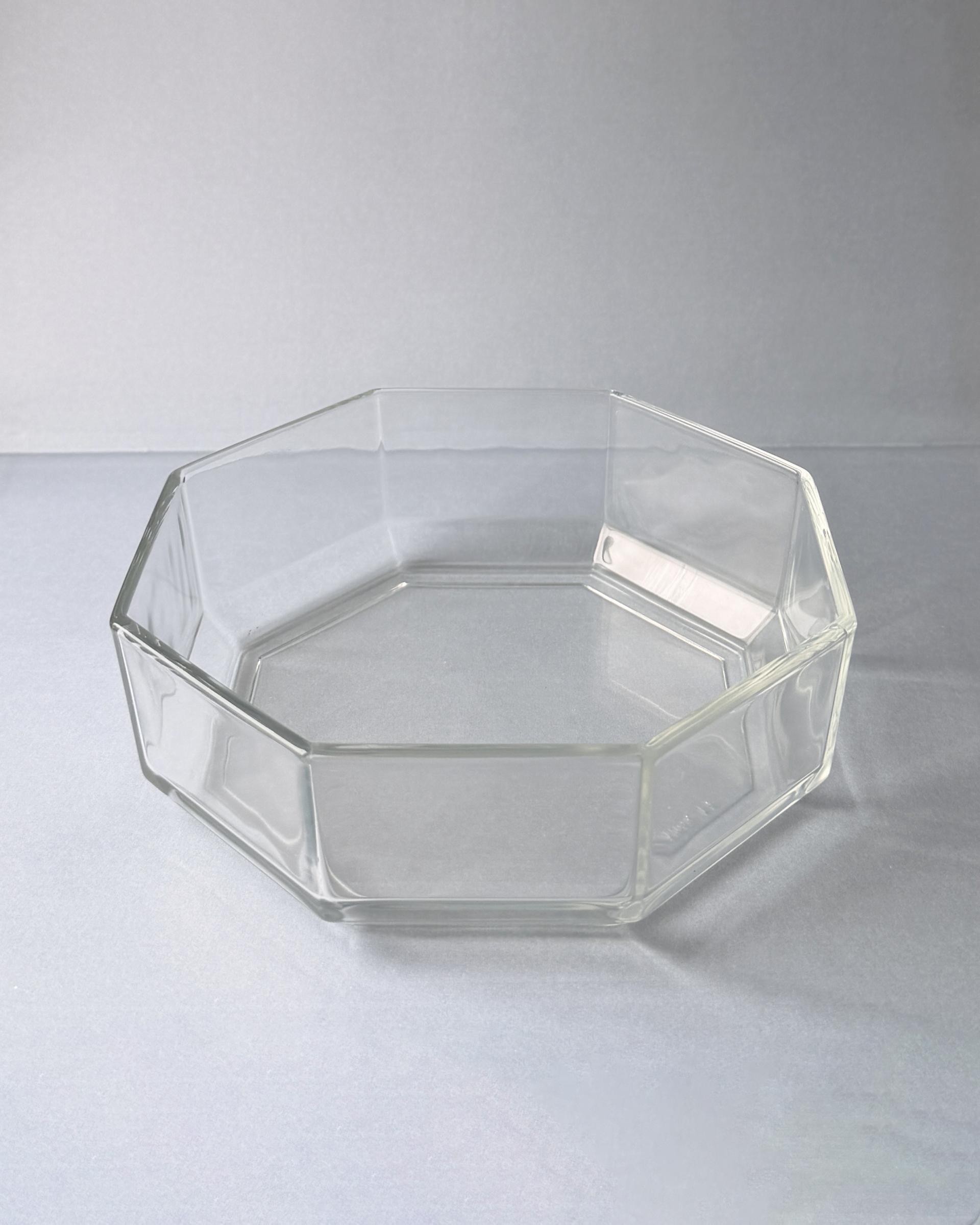 Vintage Arcoroc Octime Clear Glass Bowl (M)