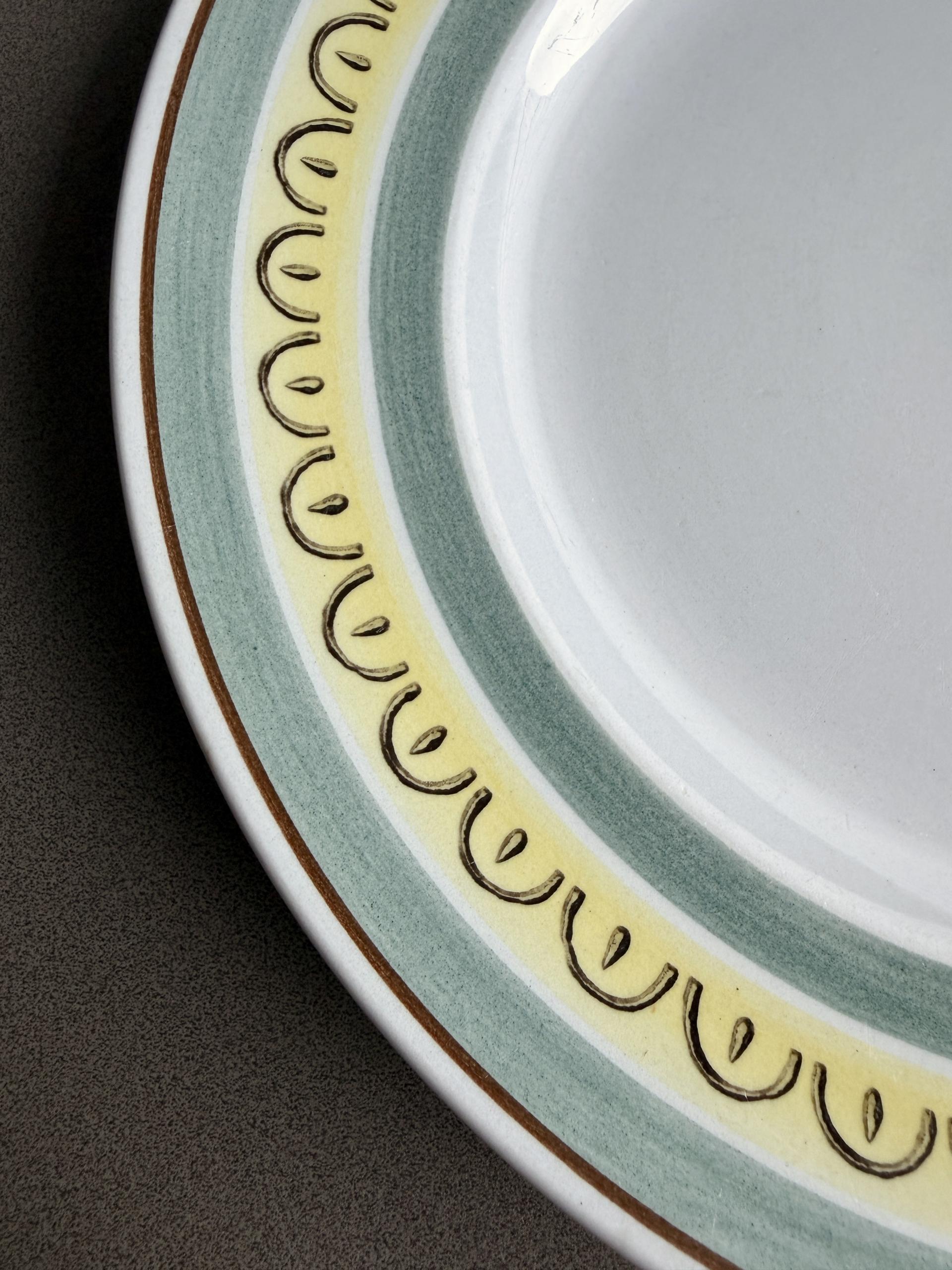 Vintage Arabia Finland Crown Band Dinner Plate