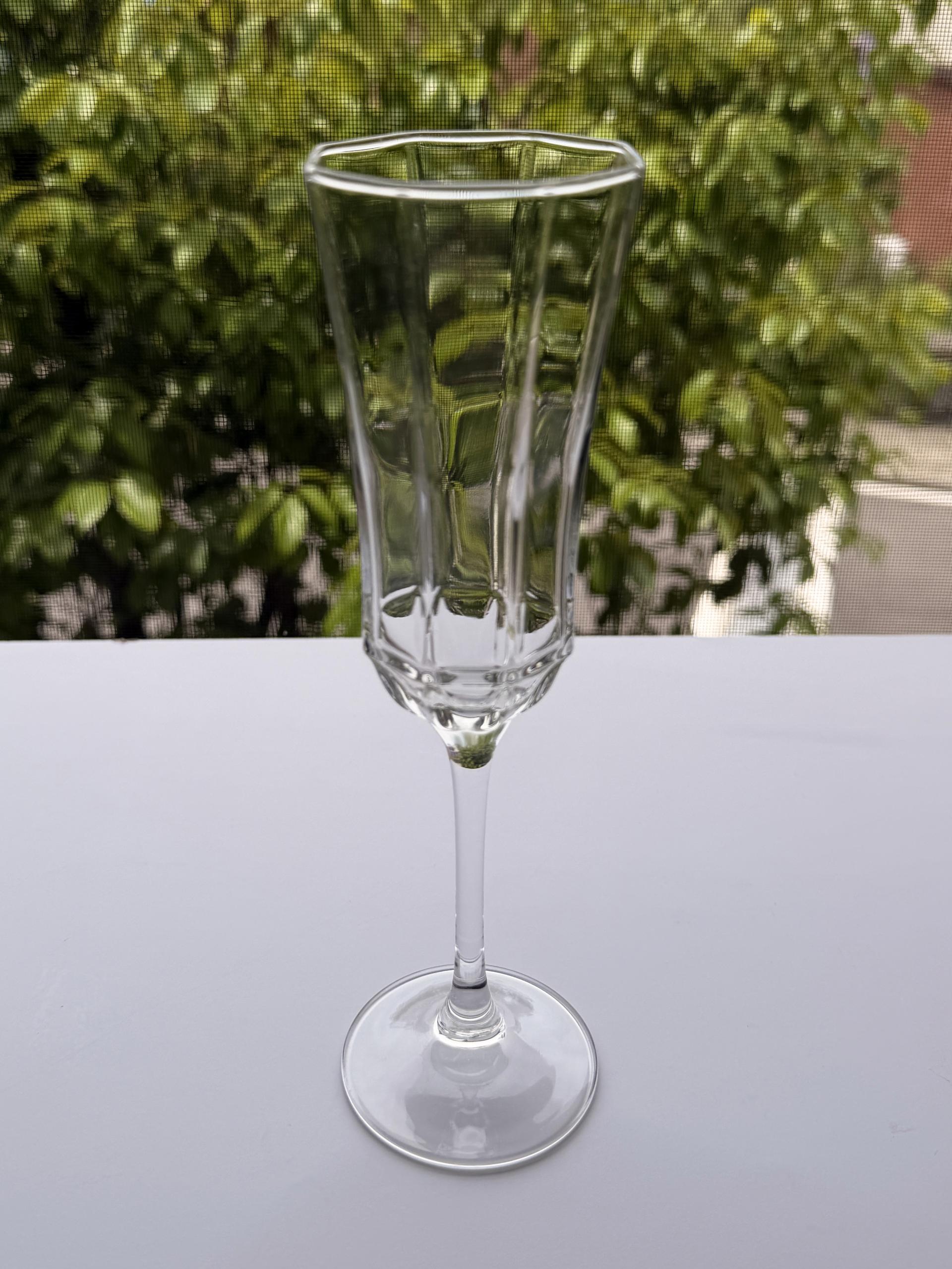 Vintage Luminarc Octime Clear Champagne Glass
