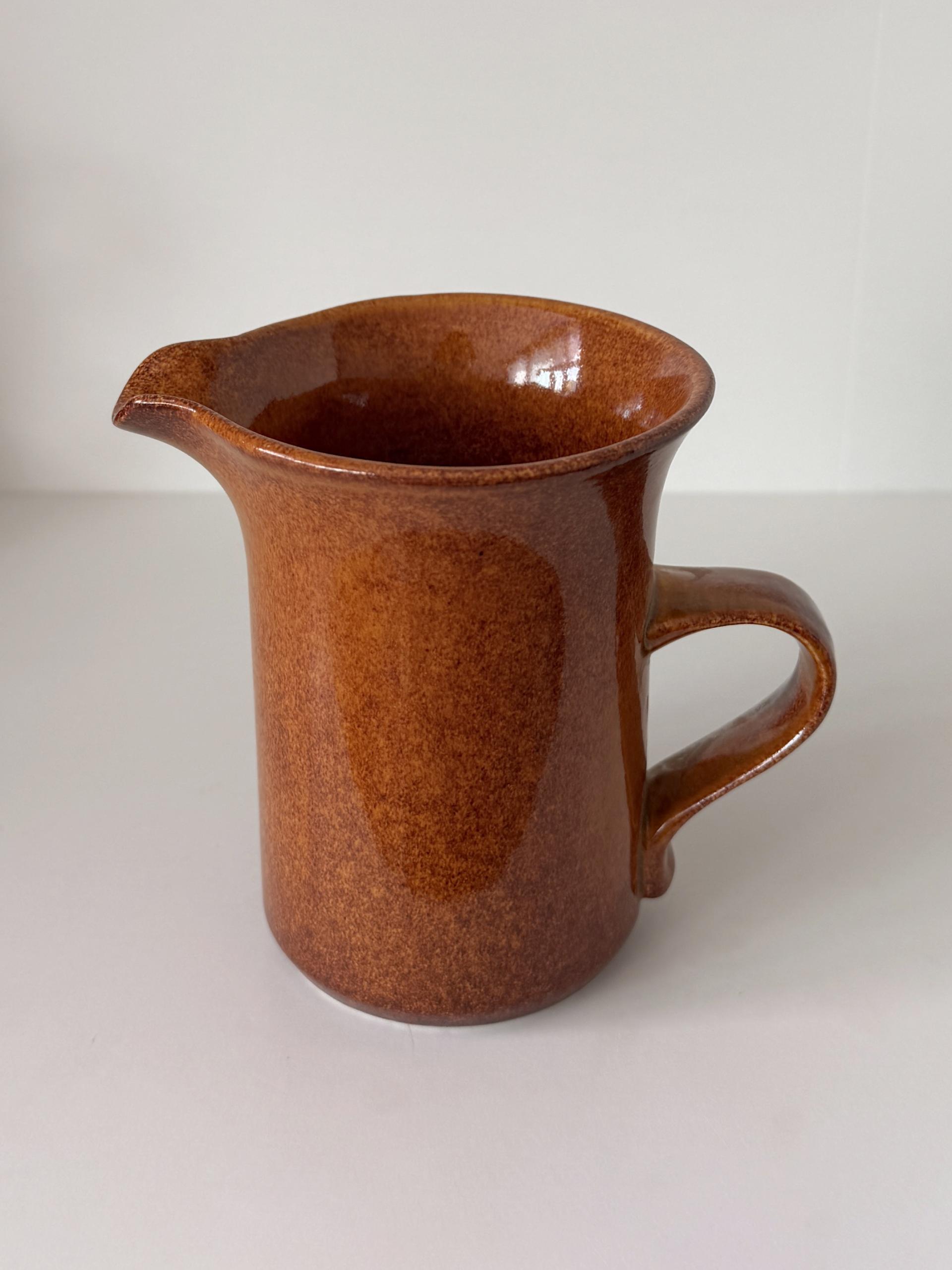 Vintage Midwinter Speckled Brown Creamer