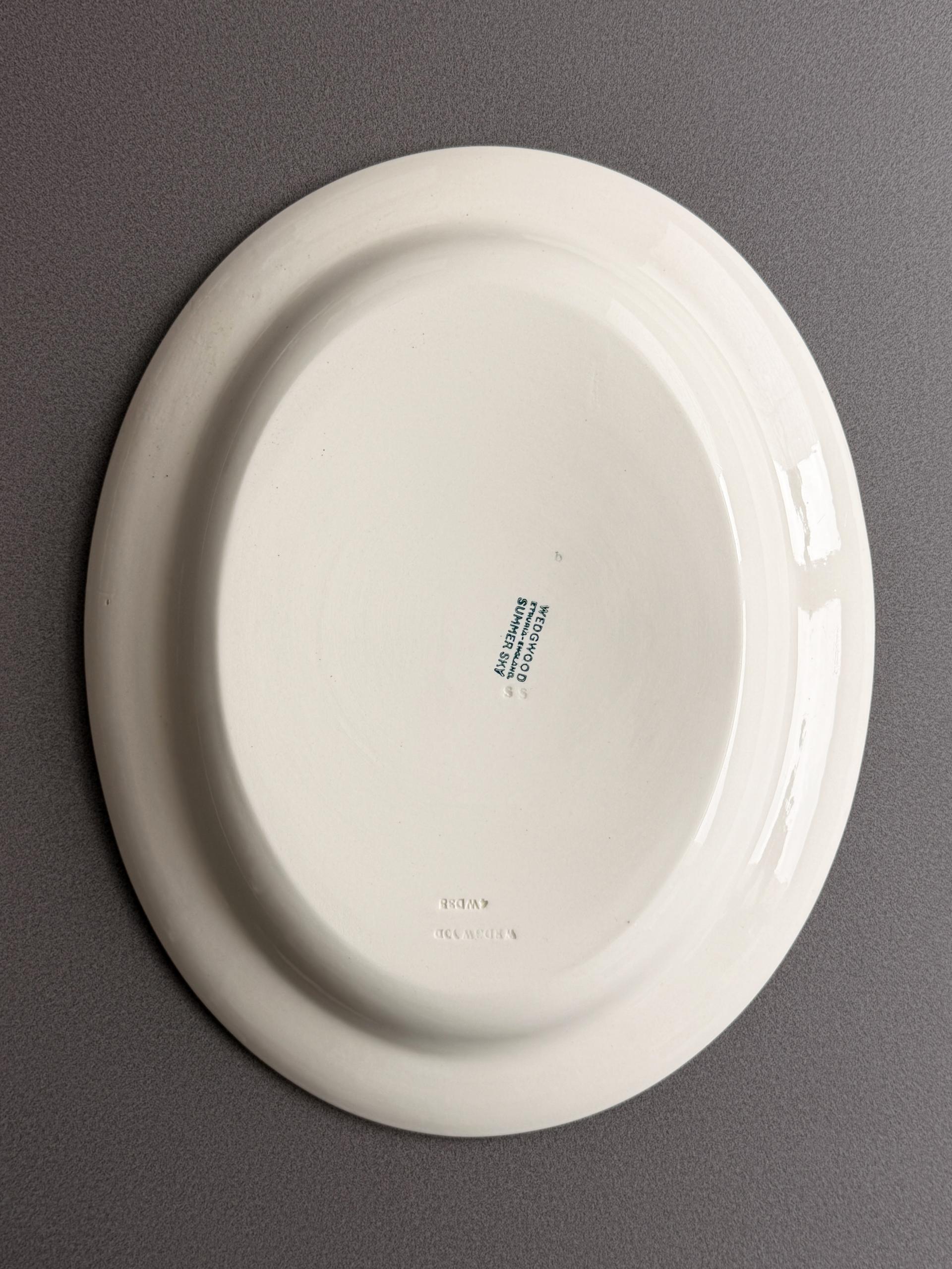 Vintage Wedgwood Summer Sky Oval Platter