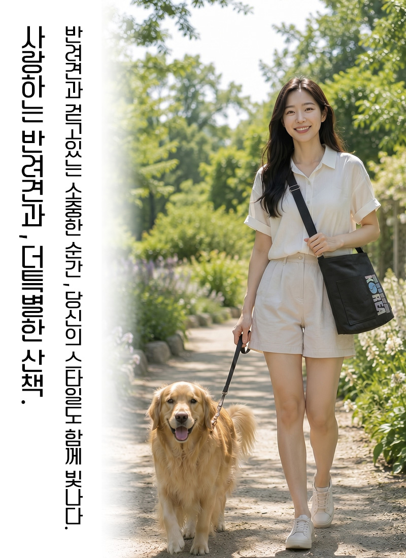 태극 크로스 에코백
