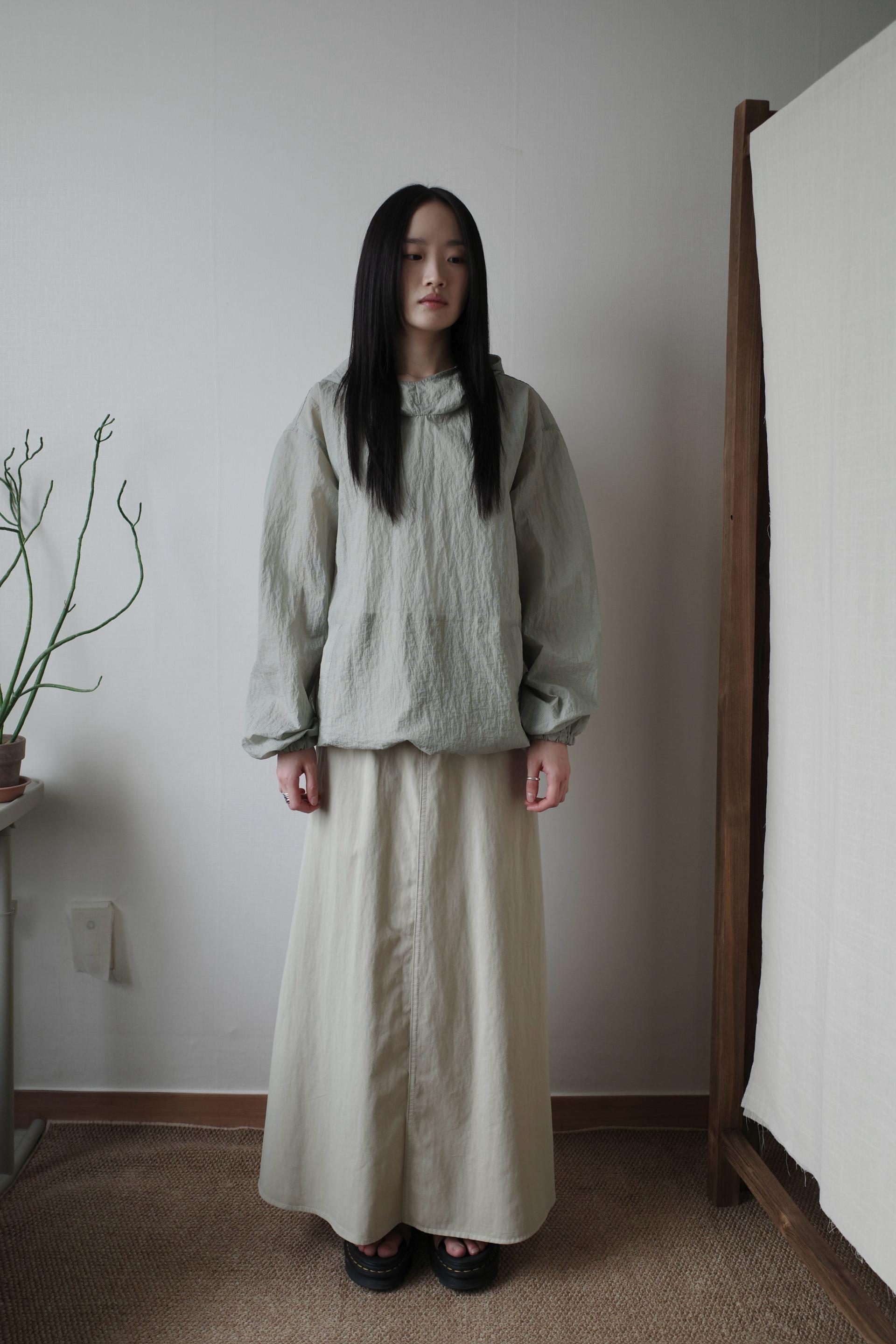 Light Hood Pullover / Sage