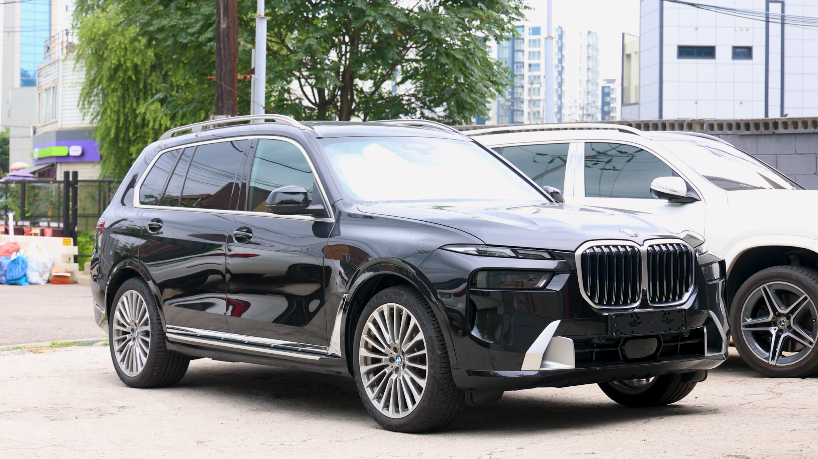 bmw x7 안드로이드 리어 모니터 설치