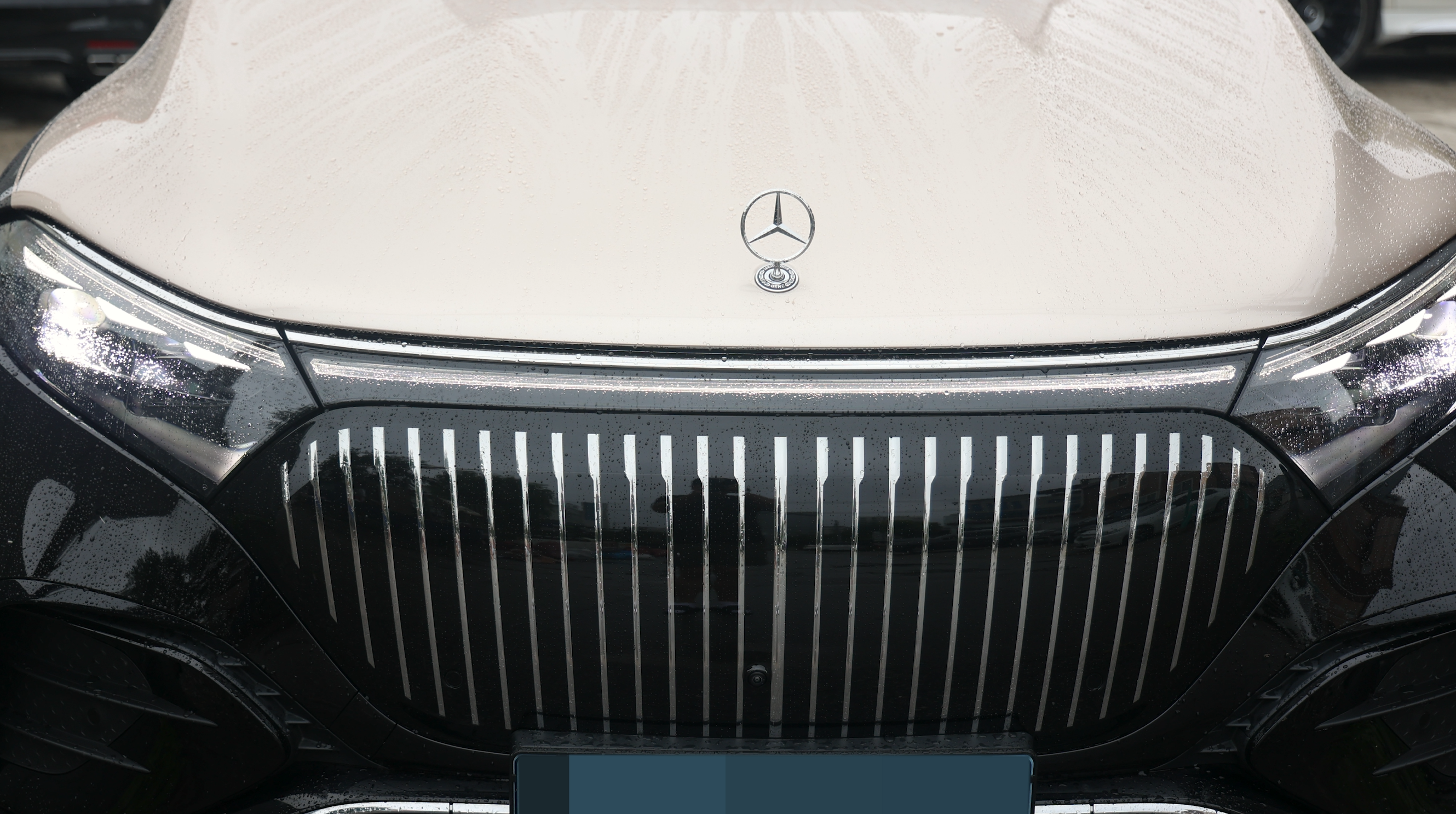 EQS SUV 순정 본넷 익스클루시브 로고 장착사례