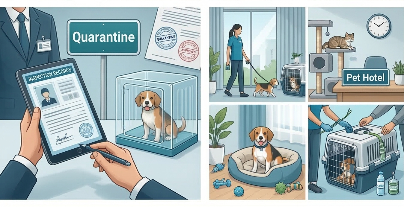 반려동물 항공운송 켄넬 세팅 가이드 이미지