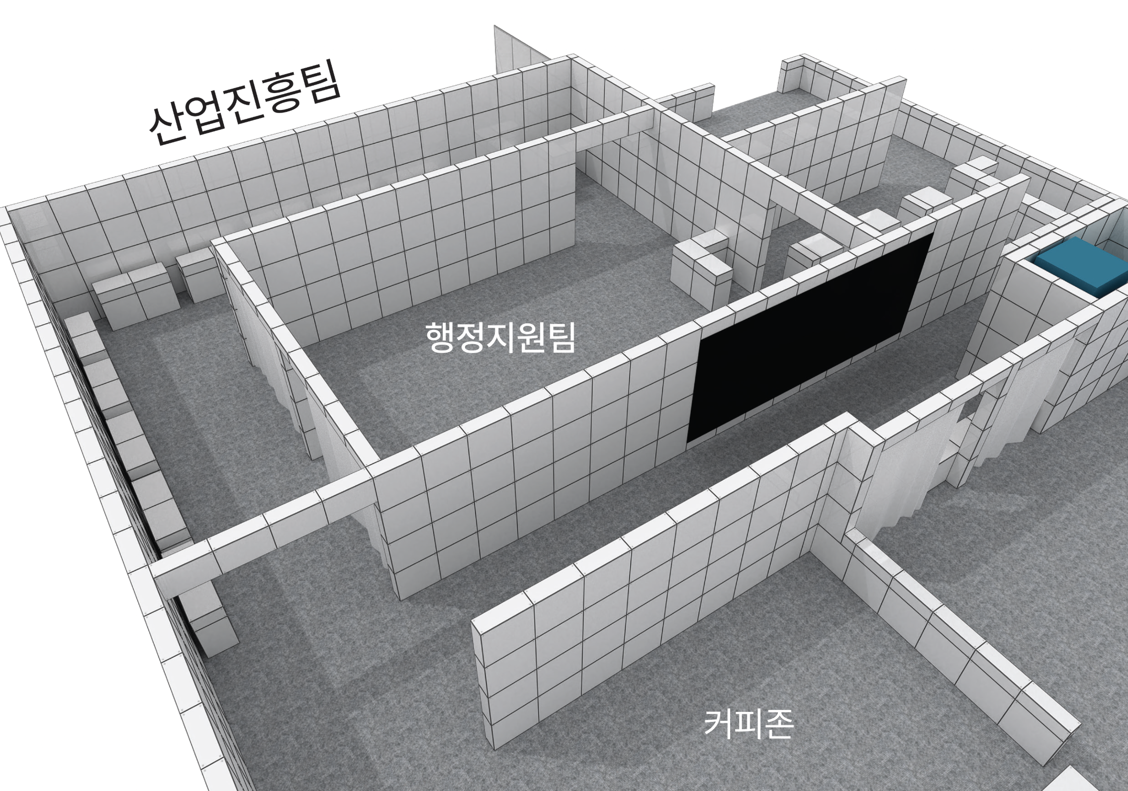 전시 부스 3D 공간 설계