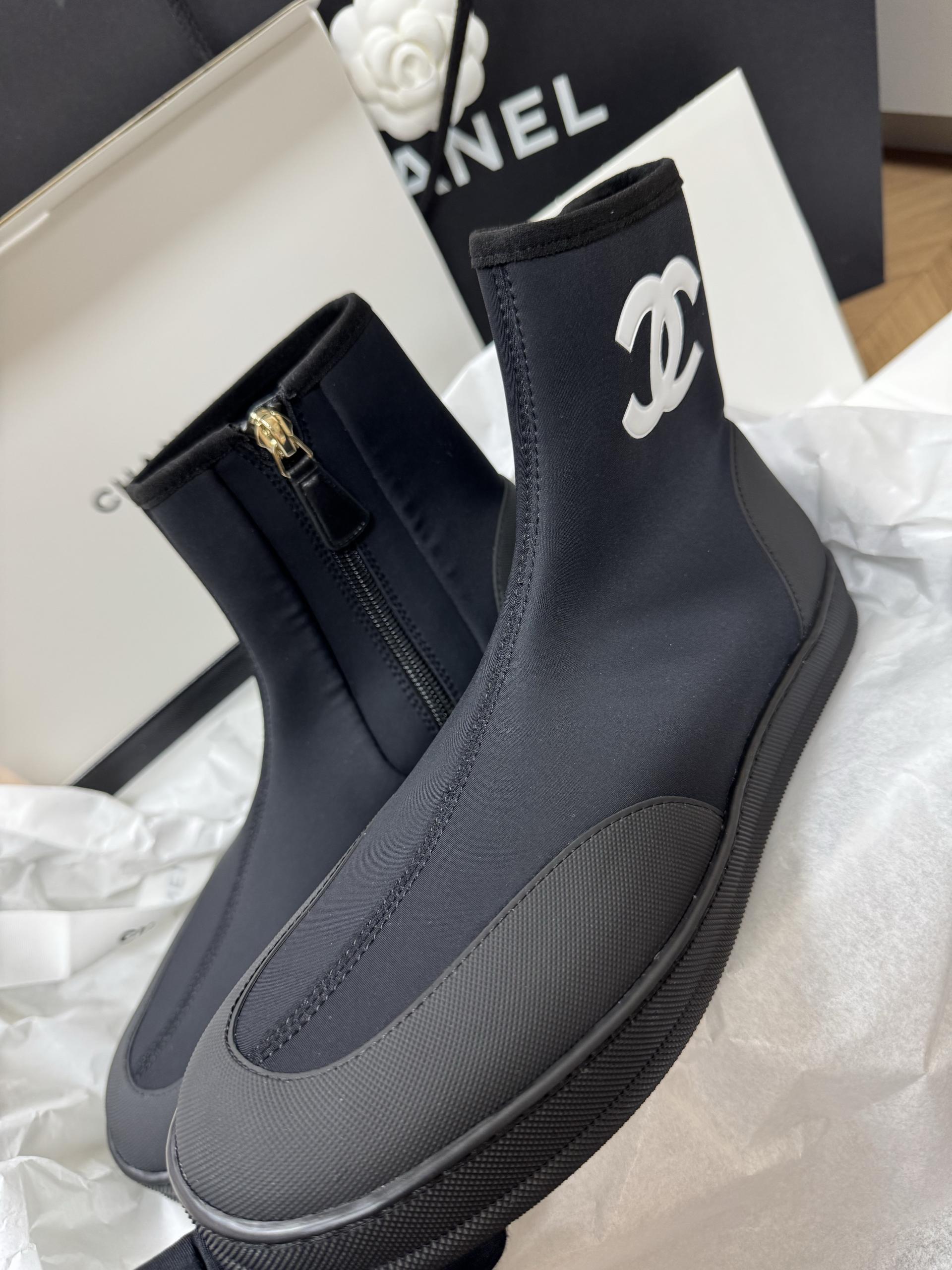 샤넬 26 믹스드파이버 러버 부츠