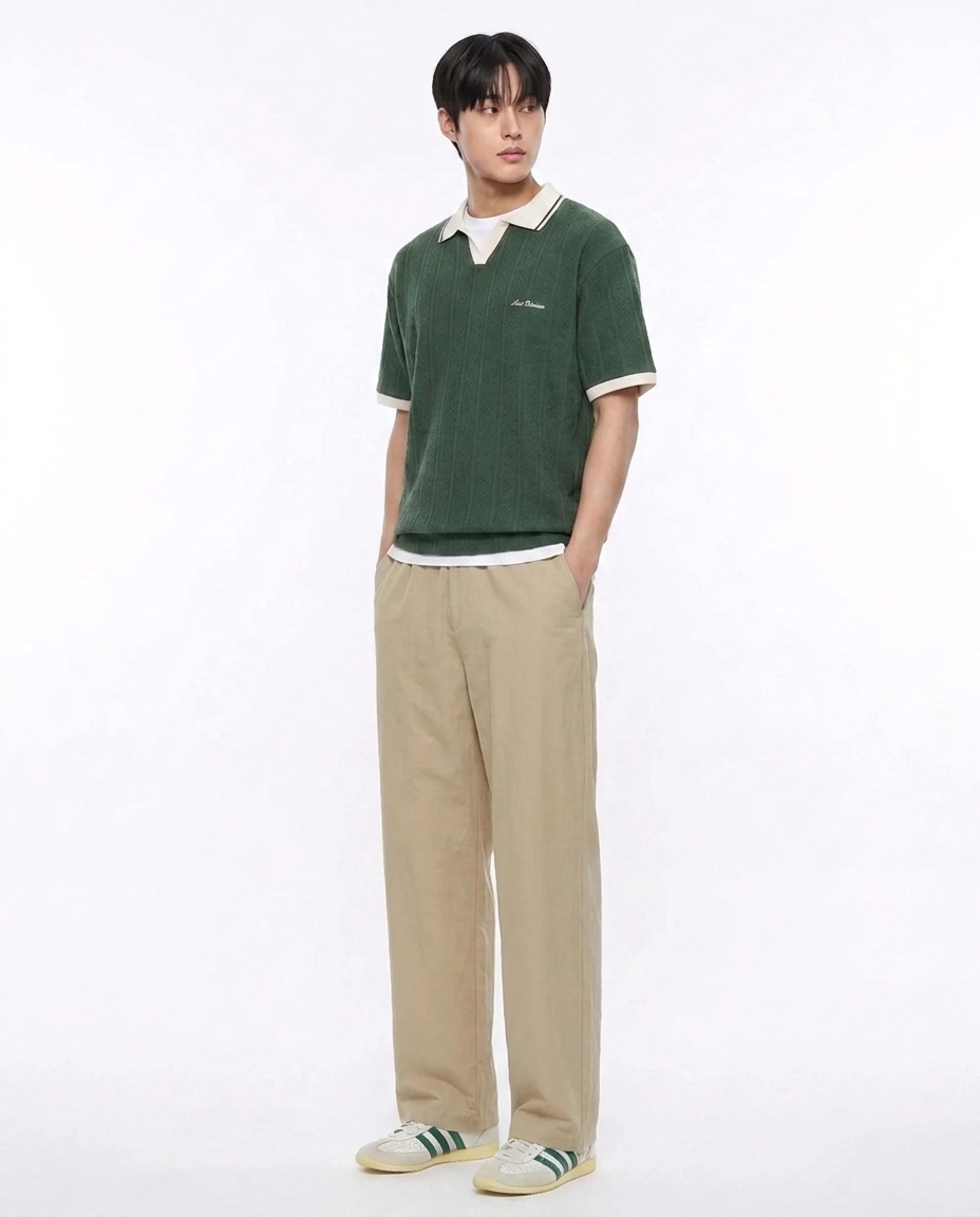 쿨링 세미와이드팬츠_샌드베이지 [총장 118cm]