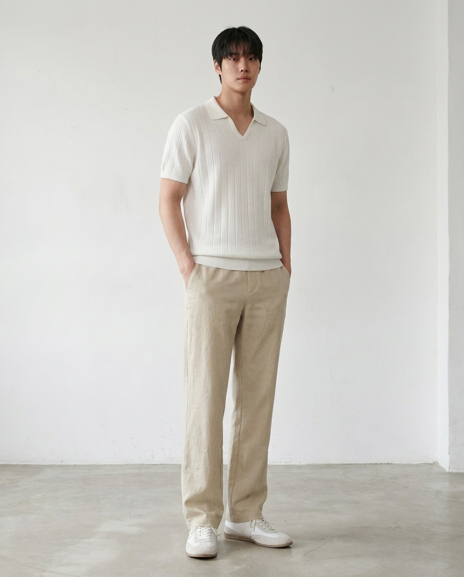 쿨링 스트레이트핏 II_쿨베이지 [총장 118cm]