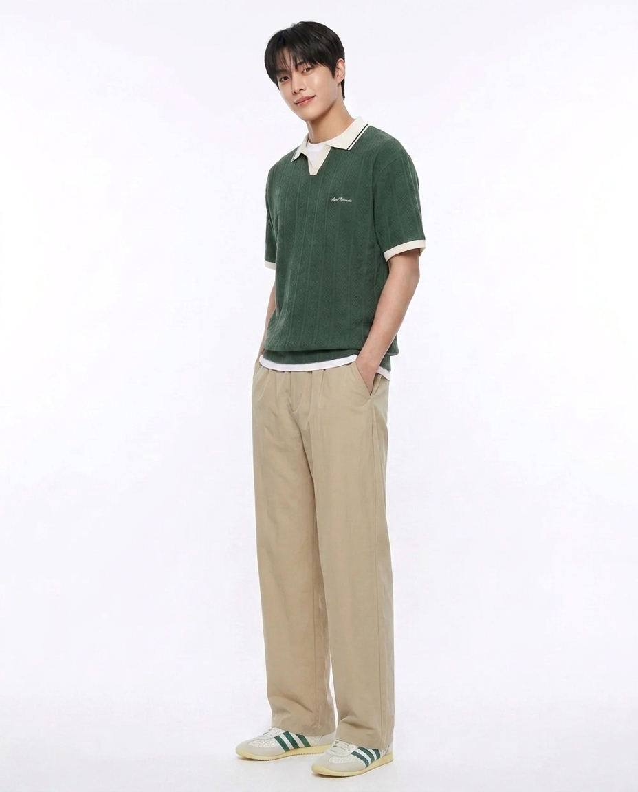 쿨링 세미와이드팬츠_샌드베이지 [총장 118cm]
